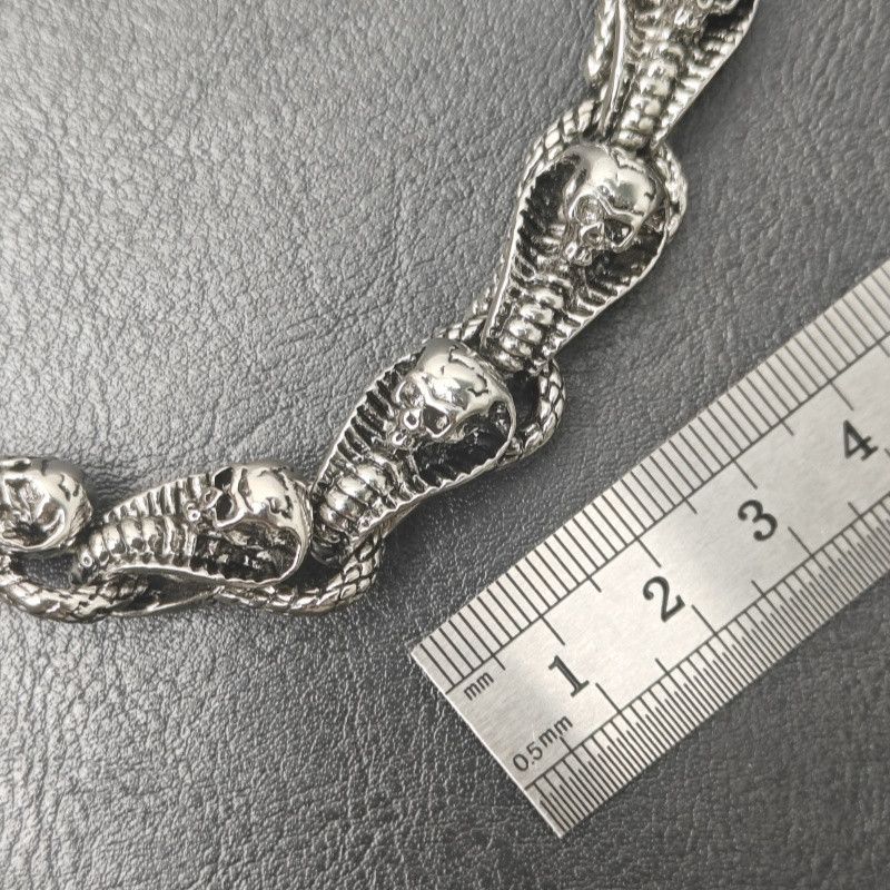 Japanese Brand × Jewelry Punk Waist Pants Chain Wallet Chain Cobra Skull Keychain Size ONE SIZE - 7 Thumbnail
