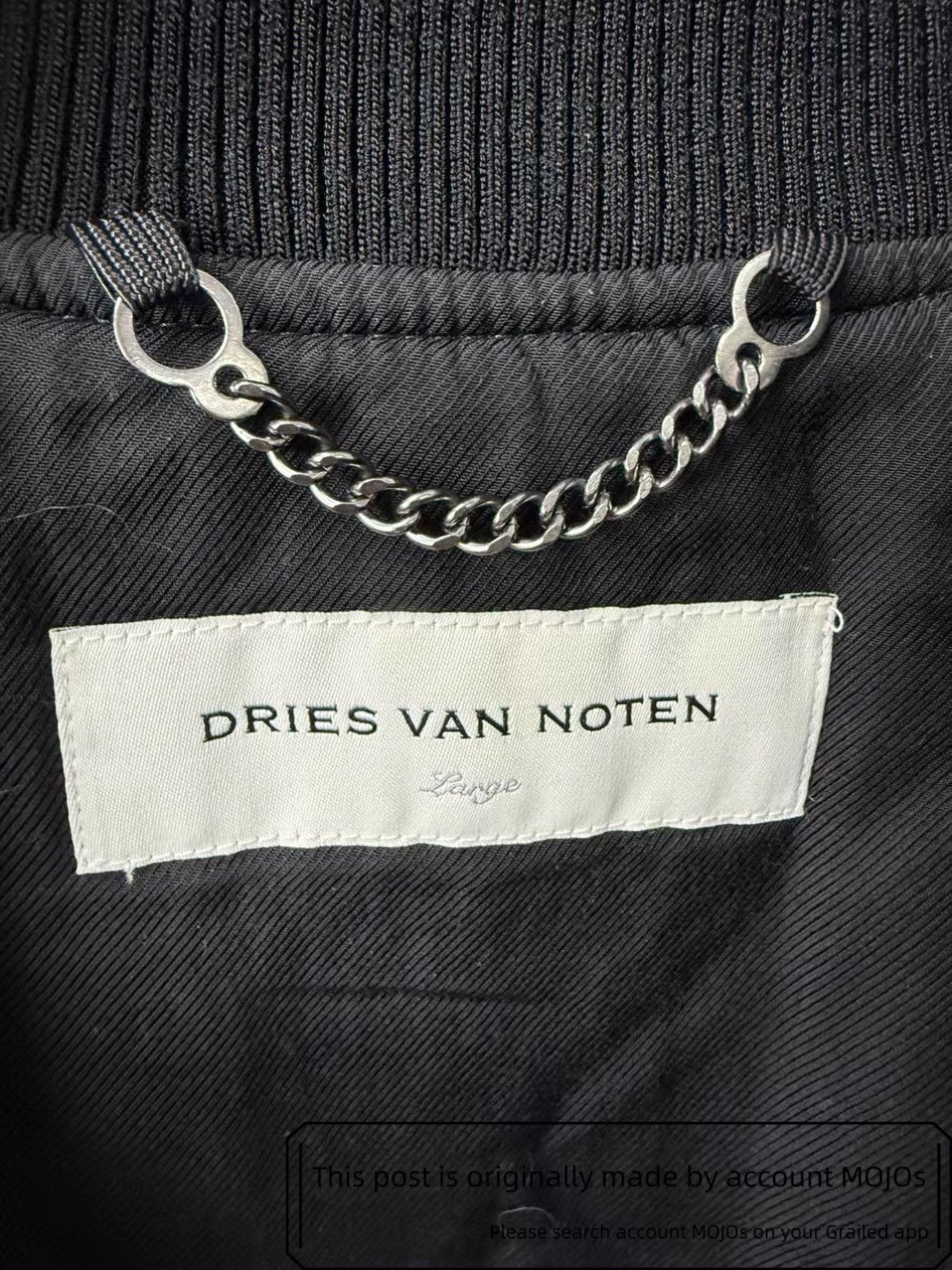 Dries Van Noten Sz L Dries Van Noten Classic Back Zip Bomber mojos1111 Size US L / EU 52-54 / 3 - 6 Thumbnail