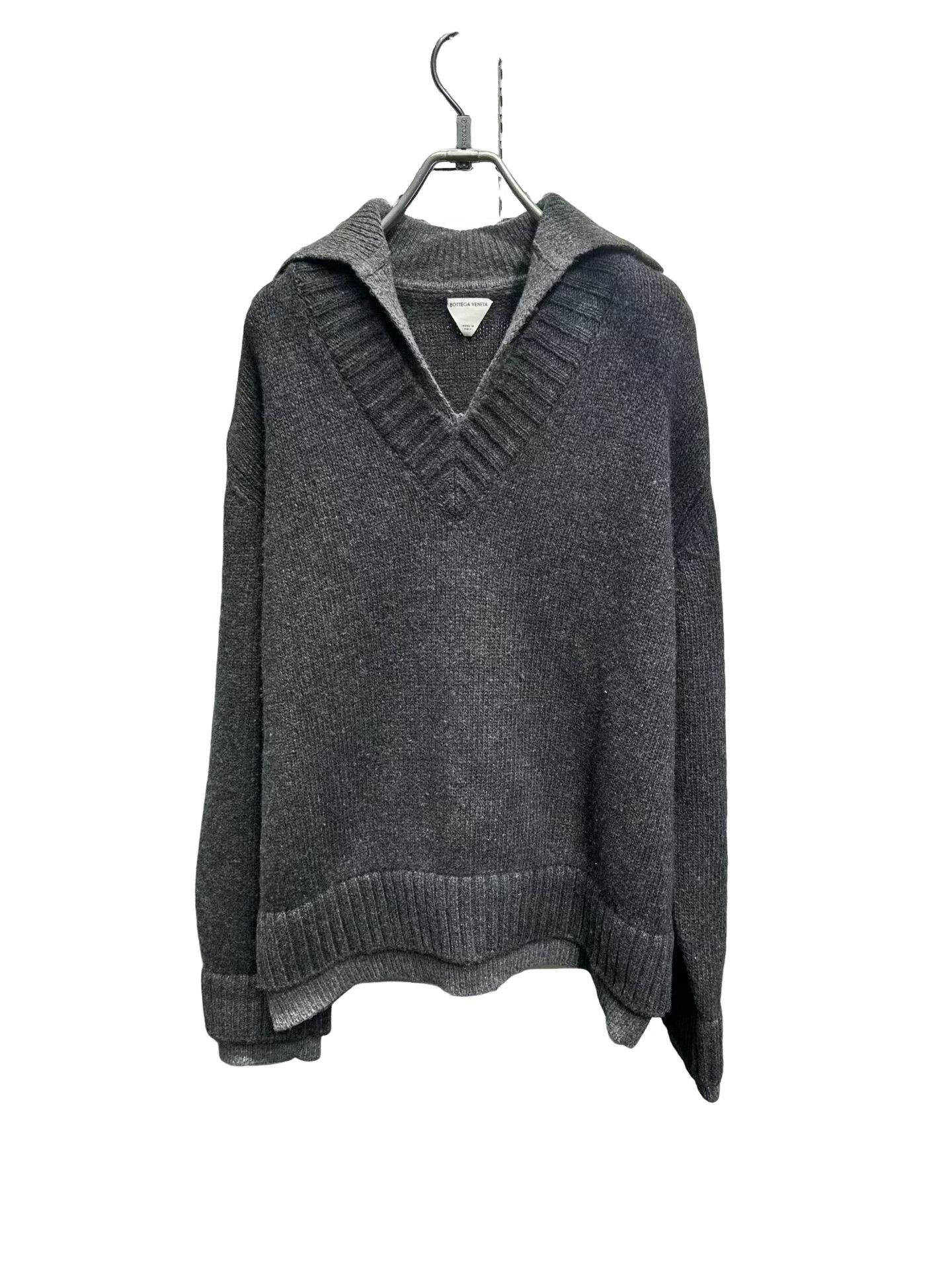 Bottega Veneta Bottega Veneta Layered Polo V-Neck Sweater US L Size US L / EU 52-54 / 3 - 1 Thumbnail