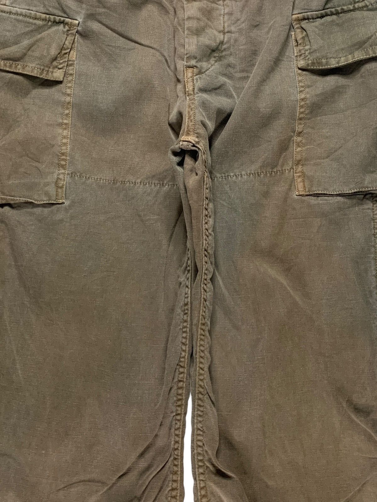 OMNIGOD Vintage Omnigod Hemp Cargo Parachute Baggy Pants Size US 32 / EU 48 - 5 Thumbnail