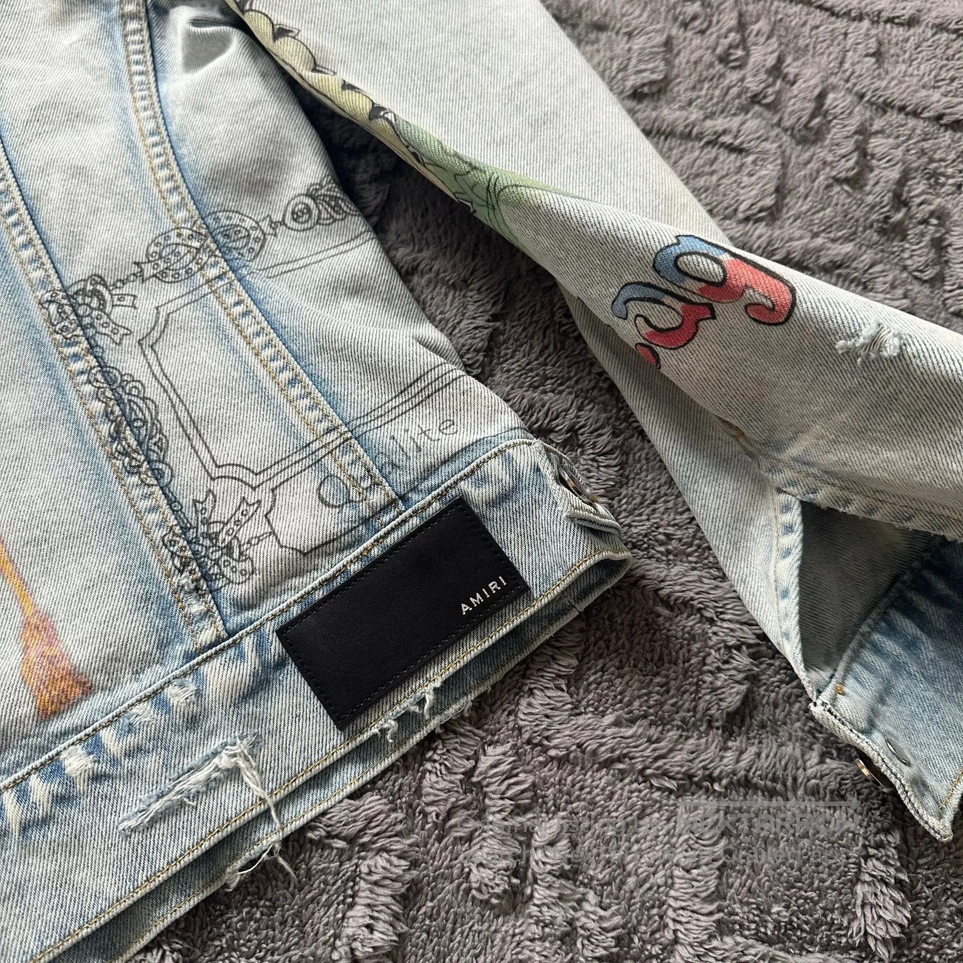 Amiri Amiri Artist Edition Graffiti Denim Jacket. Size US L / EU 52-54 / 3 - 4 Thumbnail