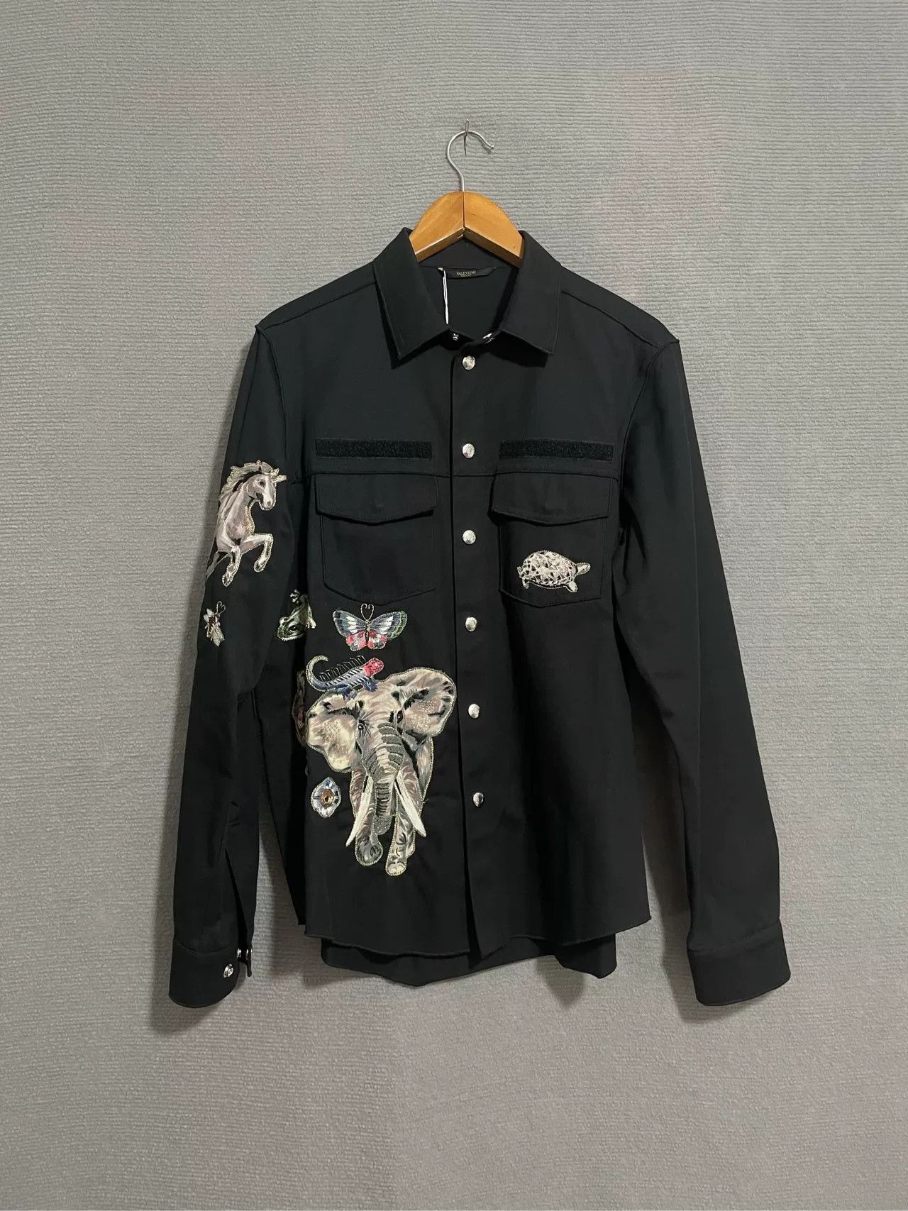 Valentino Valentino Embroidered Shirt Jacket Size US L / EU 52-54 / 3 - 1 Thumbnail
