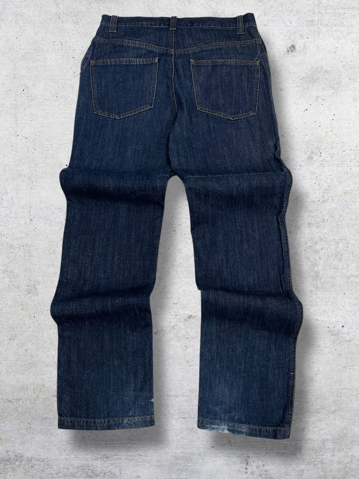 Japanese Brand VINTAGE HANJIRO HARAJUKU JAPAN DESIGNER DOUBLE KNEE DENIM Size US 32 / EU 48 - 8 Thumbnail