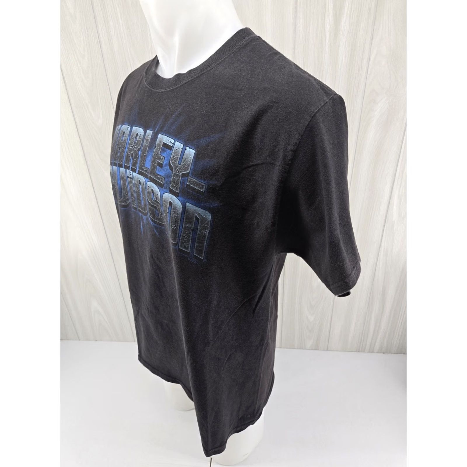 Harley Davidson VINTAGE Harley-Davidson Shirt Mens Large Black Distressed Bert's Black Widow Port Charlotte FL Size US L / EU 52-54 / 3 - 6 Thumbnail