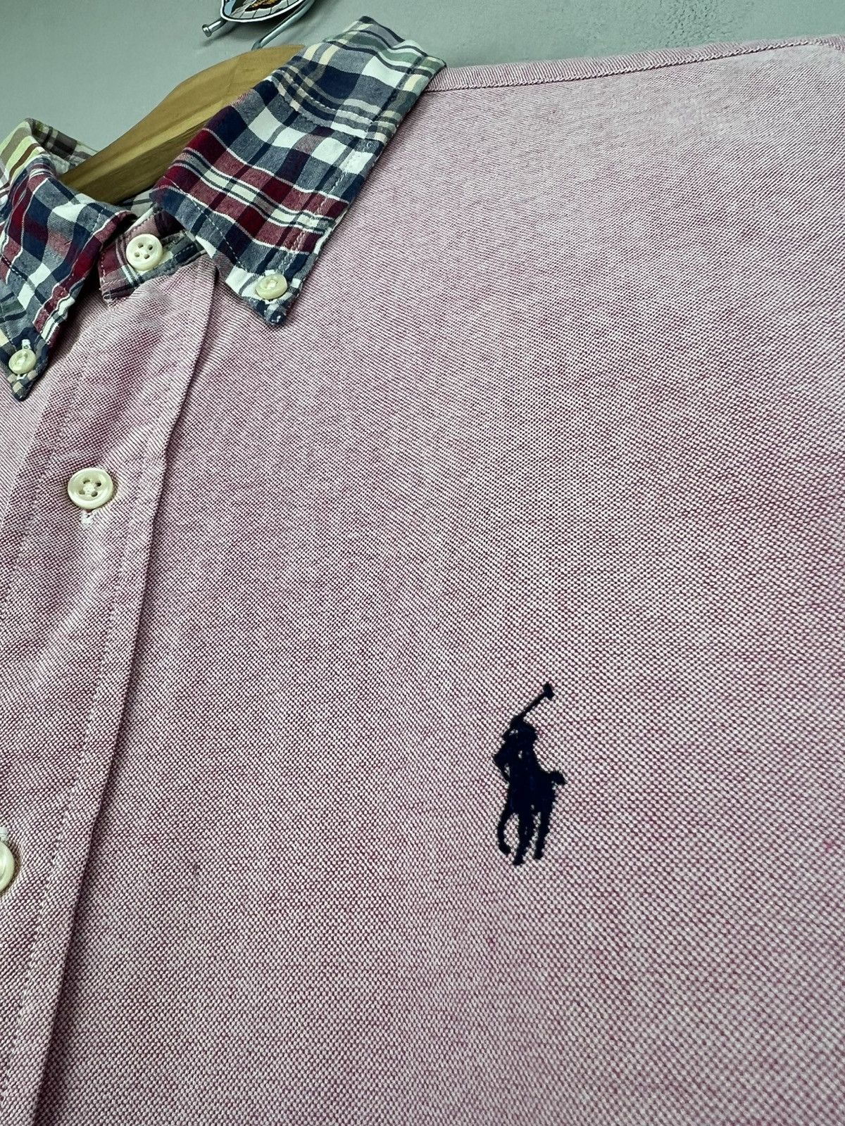 Polo Ralph Lauren × Ralph Lauren × Vintage Polo Ralph Lauren Longsleeve Pink Shirt Size US L / EU 52-54 / 3 - 6 Thumbnail
