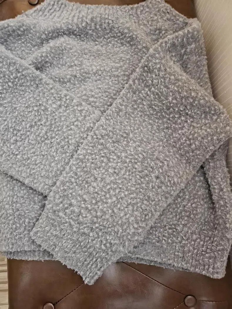 Loewe Loewe Gray Woolen Sweater, 55% Wool, 45% Nylon, Fleece Fab Size S / US 4 / IT 40 - 2 Thumbnail