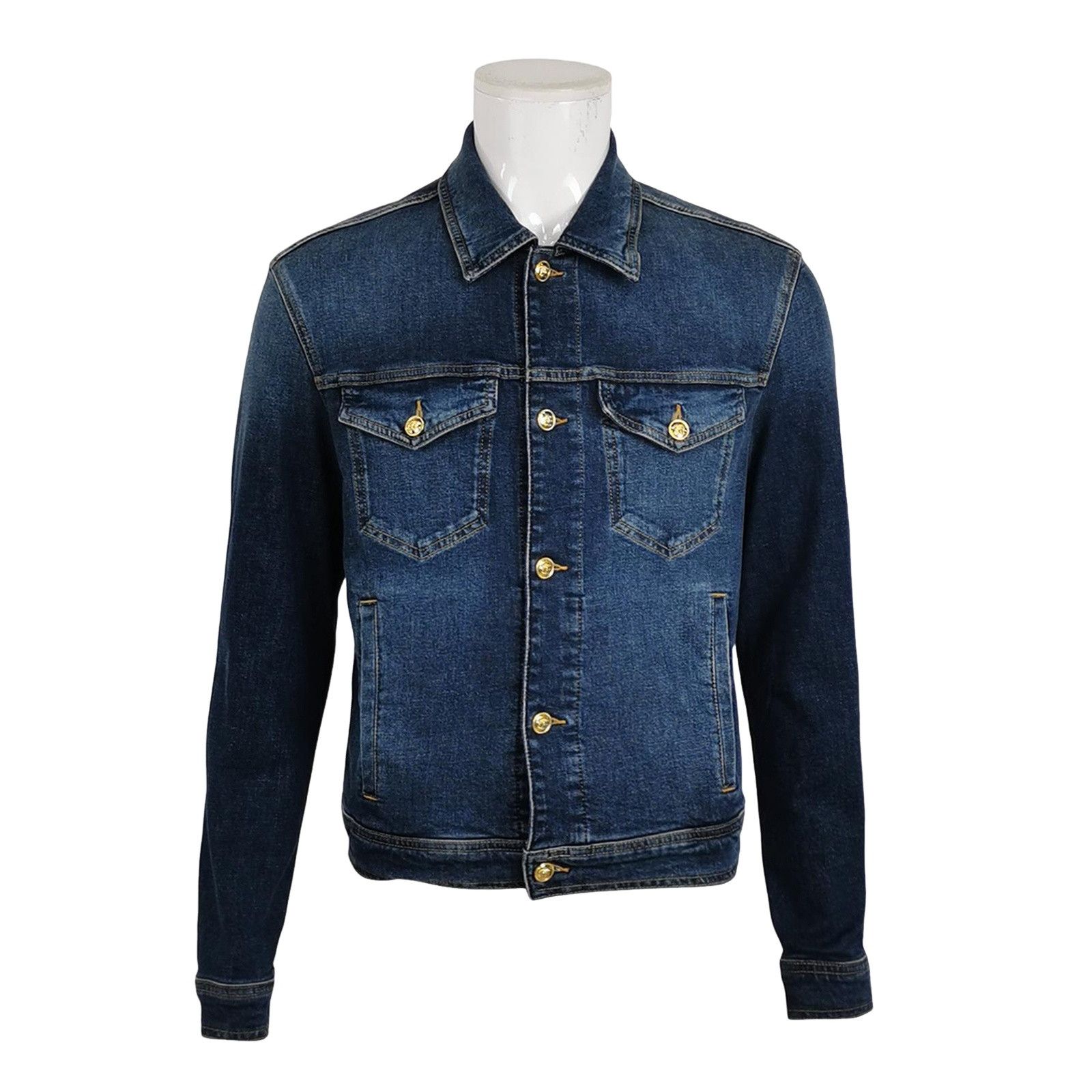 Versace Versace Medusa Button Denim Jacket EU 48 Size US M / EU 48-50 / 2 - 1 Thumbnail