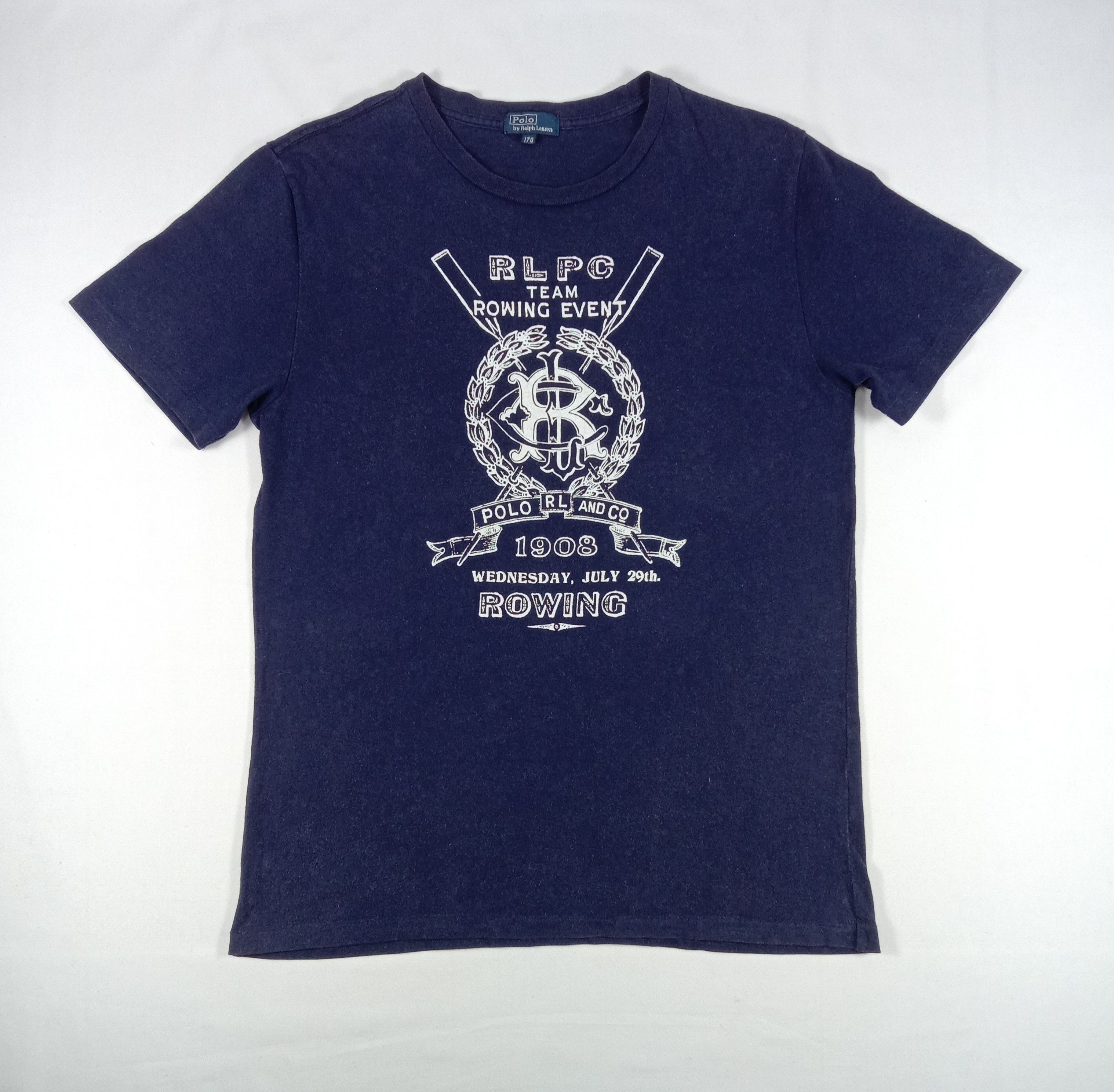 Ralph Lauren Vintage 90s Polo Ralph Lauren RLPC Team Rowing Event T Shirt Size US M / EU 48-50 / 2 - 1 Thumbnail