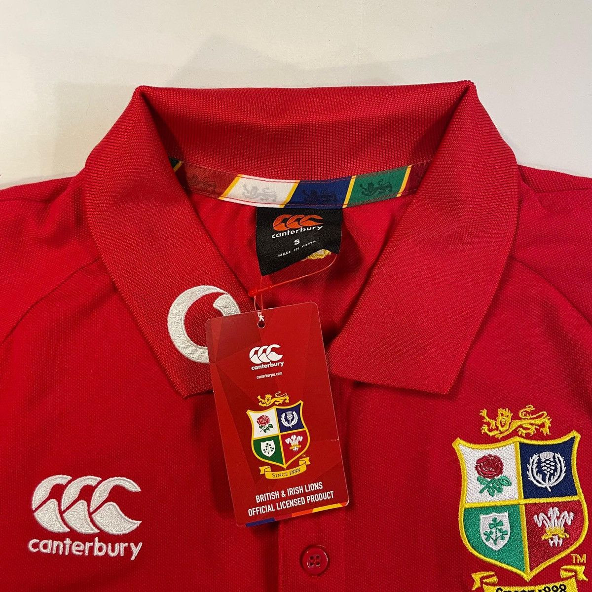 Canterbury of New Zealand British & Irish Lions Canterbury red polo shirt sportswear Size US S / EU 44-46 / 1 - 8 Thumbnail