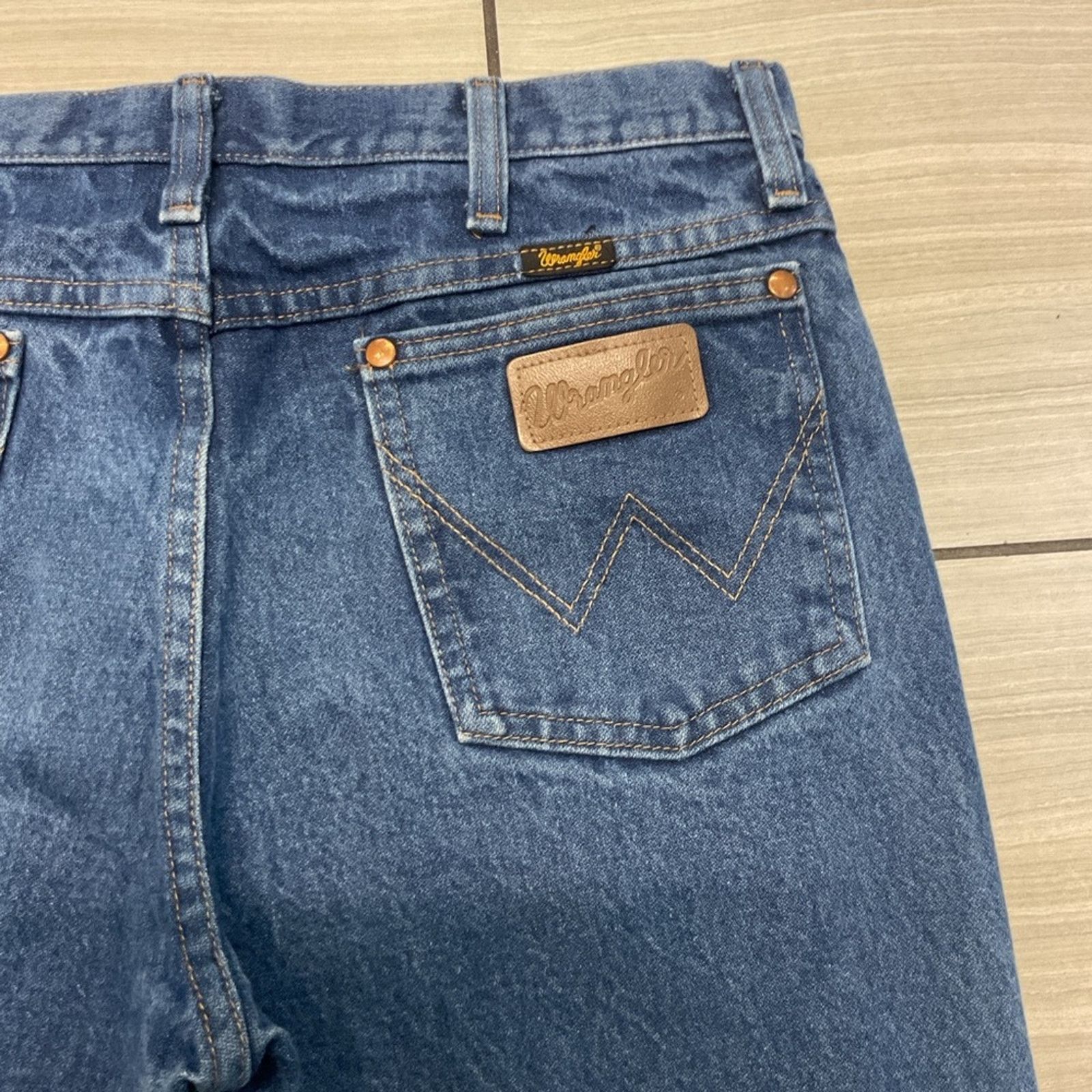 Wrangler Vintage 90s Wrangler Blue Jeans Size US 33 - 6 Thumbnail