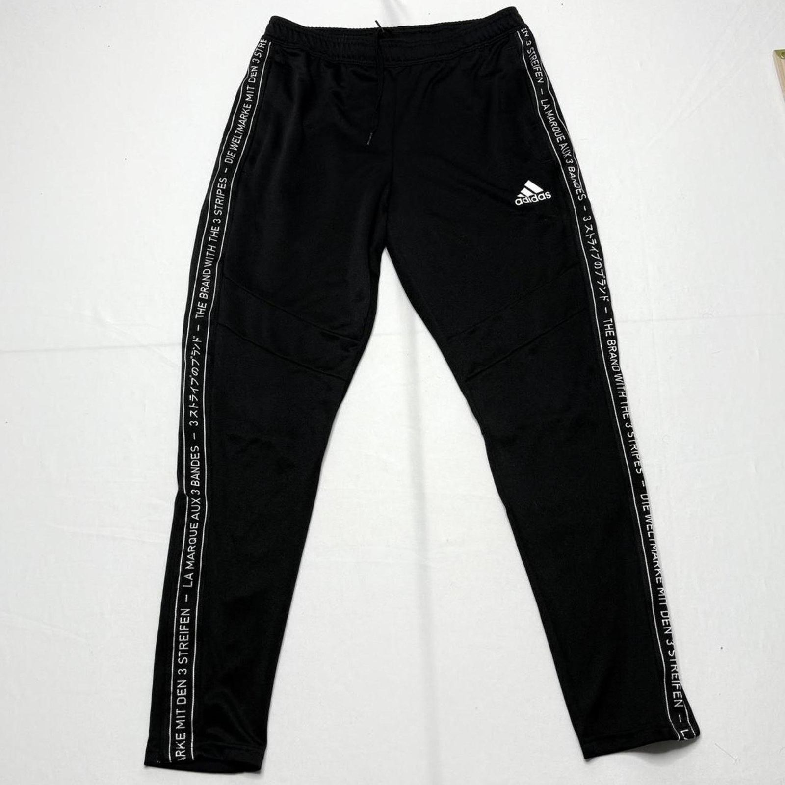 Adidas adidas Side-Stripe Track Pants Men’s M Black Size US 31 - 1 Thumbnail