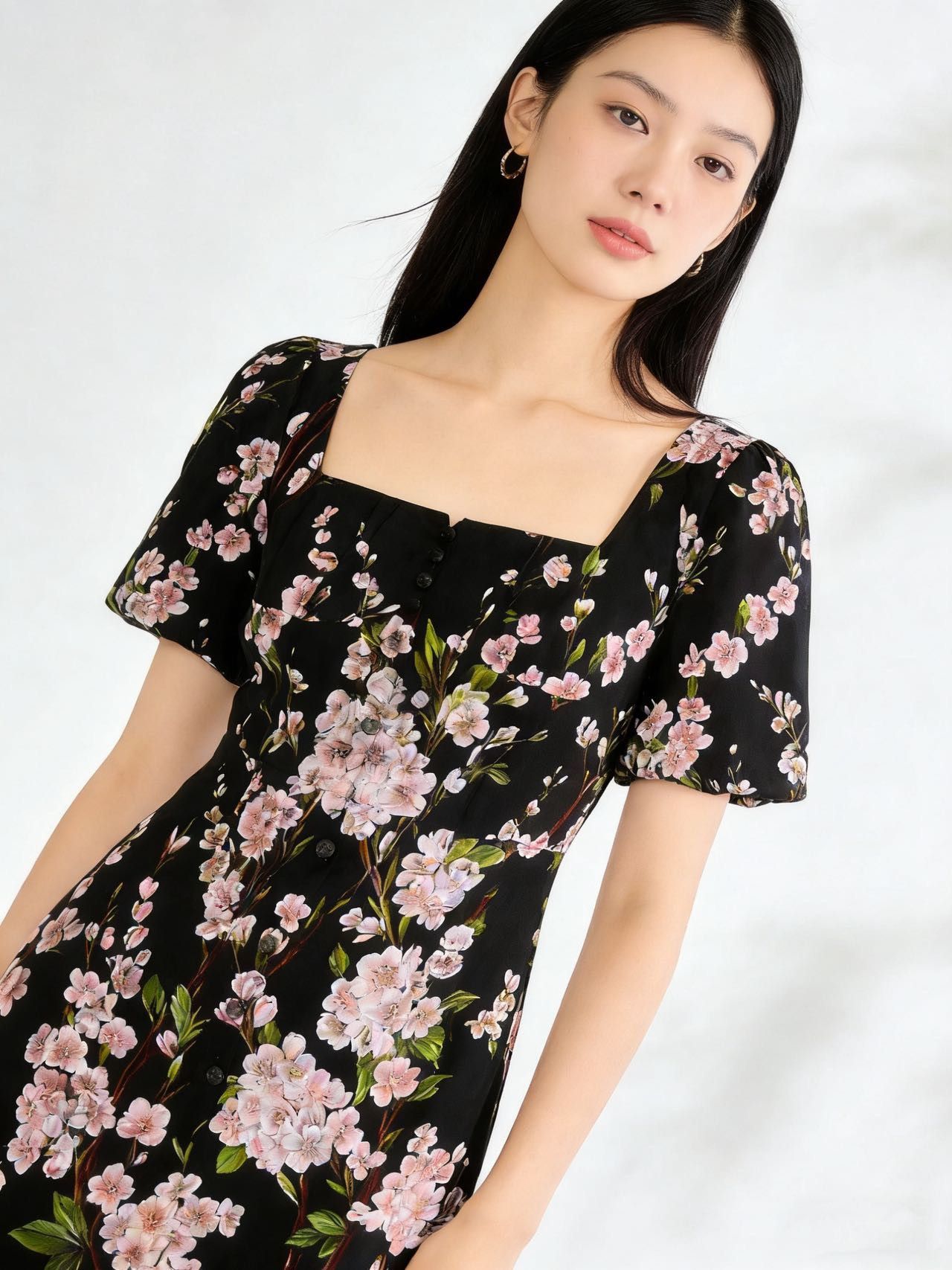 Dolce & Gabbana Dolce & Gabbana Peach Retro Short Sleeve Dress K26WX Size XS / US 0-2 / IT 36-38 - 5 Thumbnail