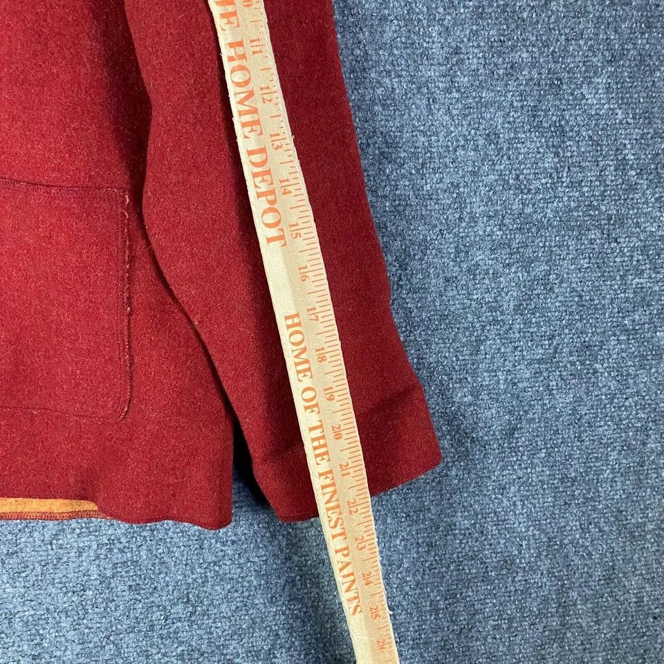 Chicos Chico's Sweater Women's 1 USA Medium Red Cardigan Wool Nylon Size M / US 6-8 / IT 42-44 - 6 Thumbnail