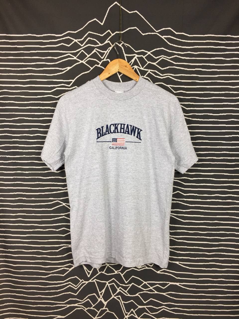 Vintage Vtg Intex Heavyweight Blackhawk California Embroidered Tee Size US M / EU 48-50 / 2 - 1 Thumbnail