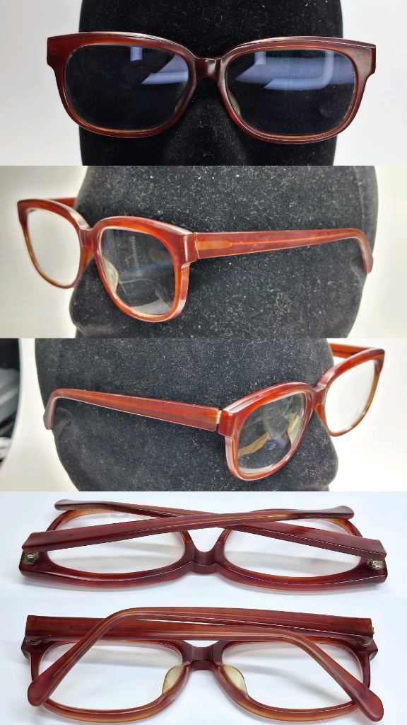Other 80s Japan Artisan Hand-Cut Ki-500 Bold Acetate Frame Glasses Size ONE SIZE - 2 Thumbnail