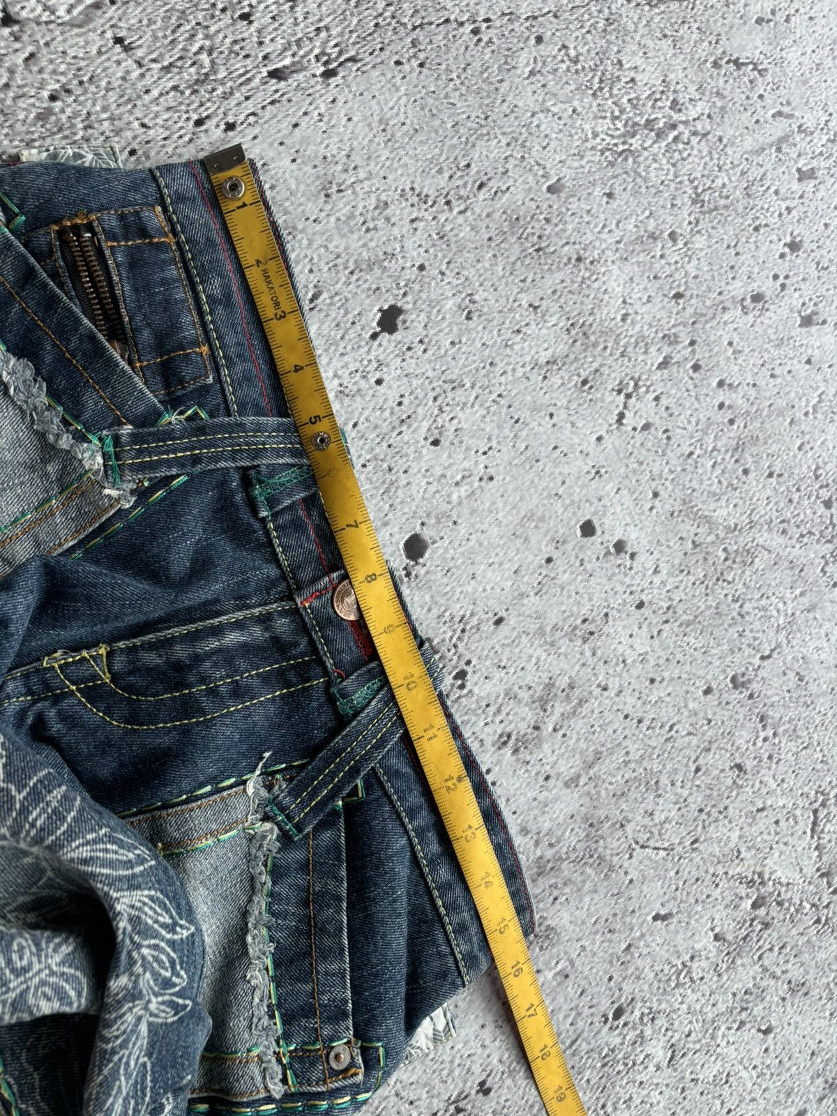 Hysteric Glamour Y2k Blue moon blue bootcut style jeans Size US 31 - 10 Thumbnail