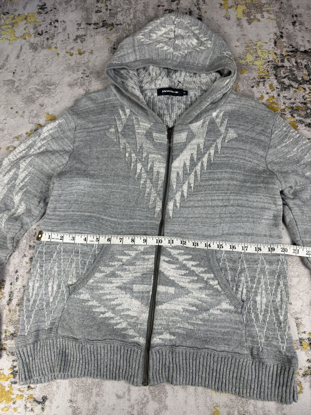 JACKROSE Vintage 90s Jackrose Navajo Sweater knit Hoodie Size US M / EU 48-50 / 2 - 6 Thumbnail