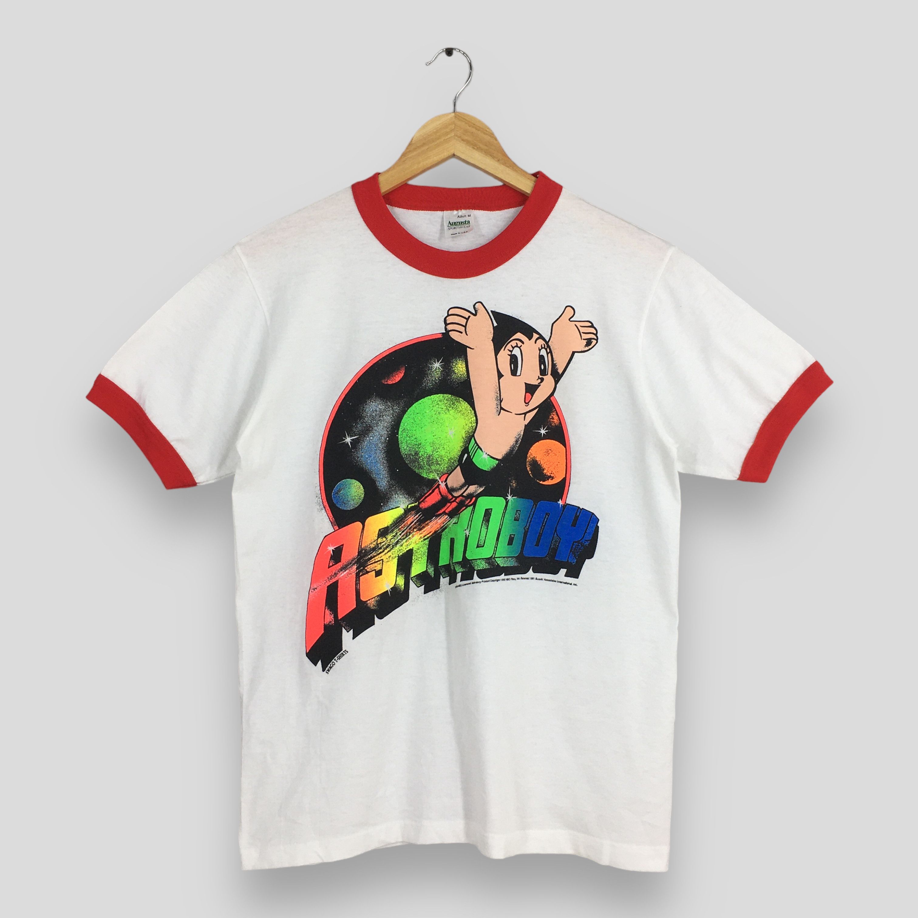 Anime × Japanese Brand × Vintage 1991 Astro Boy Mighty Atom Japanese Anime T shirt Medium Size US M / EU 48-50 / 2 - 1 Thumbnail