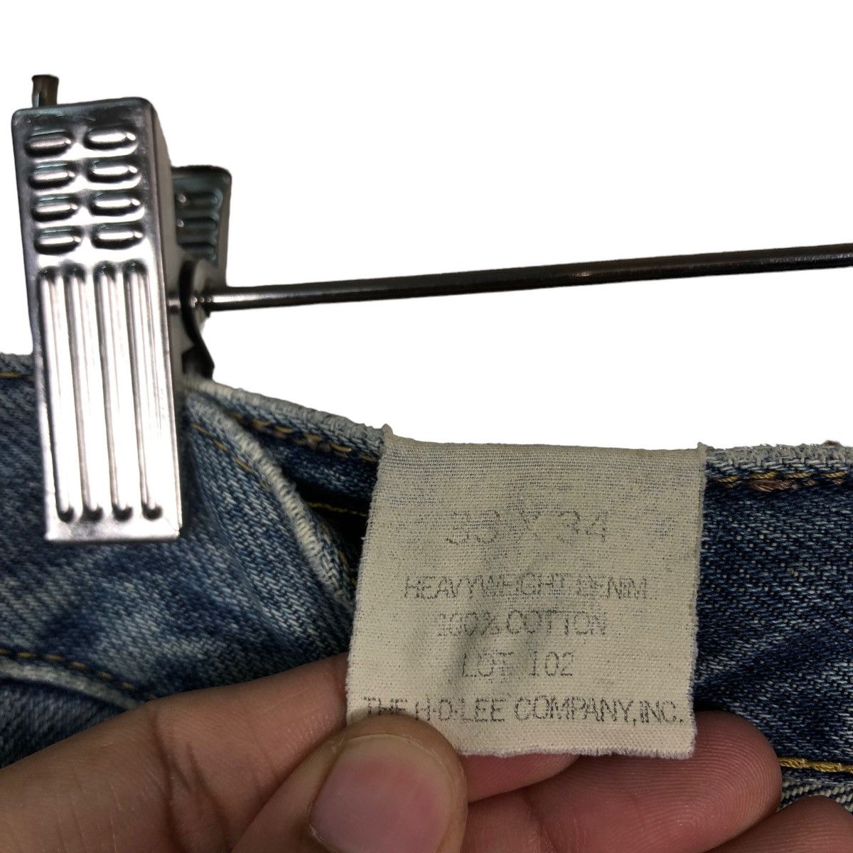 Japanese Brand 🔥Vintage Lee Rider Denim Jeans Union Made Size US 32 / EU 48 - 21 Thumbnail