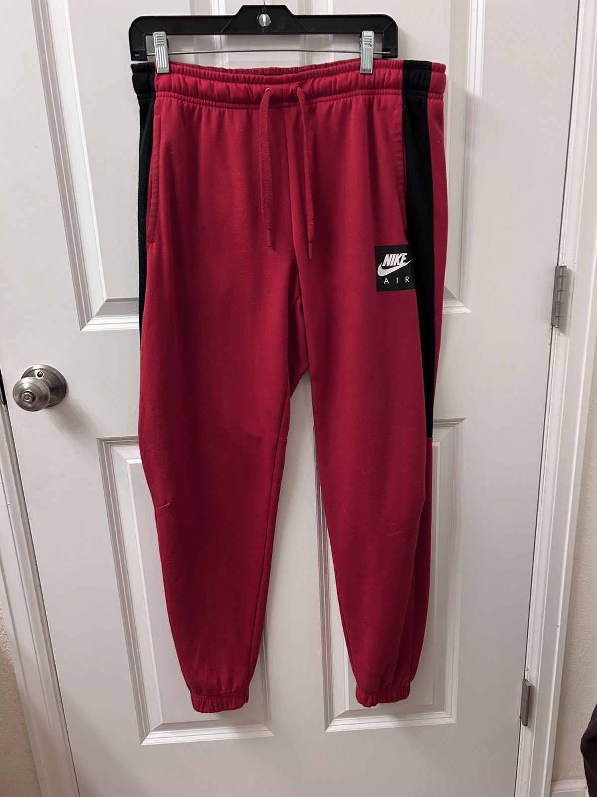 Nike Nike Air Pants Men's Medium Red Joggers AJ5317-687 Tapered Size US 32 / EU 48 - 1 Thumbnail