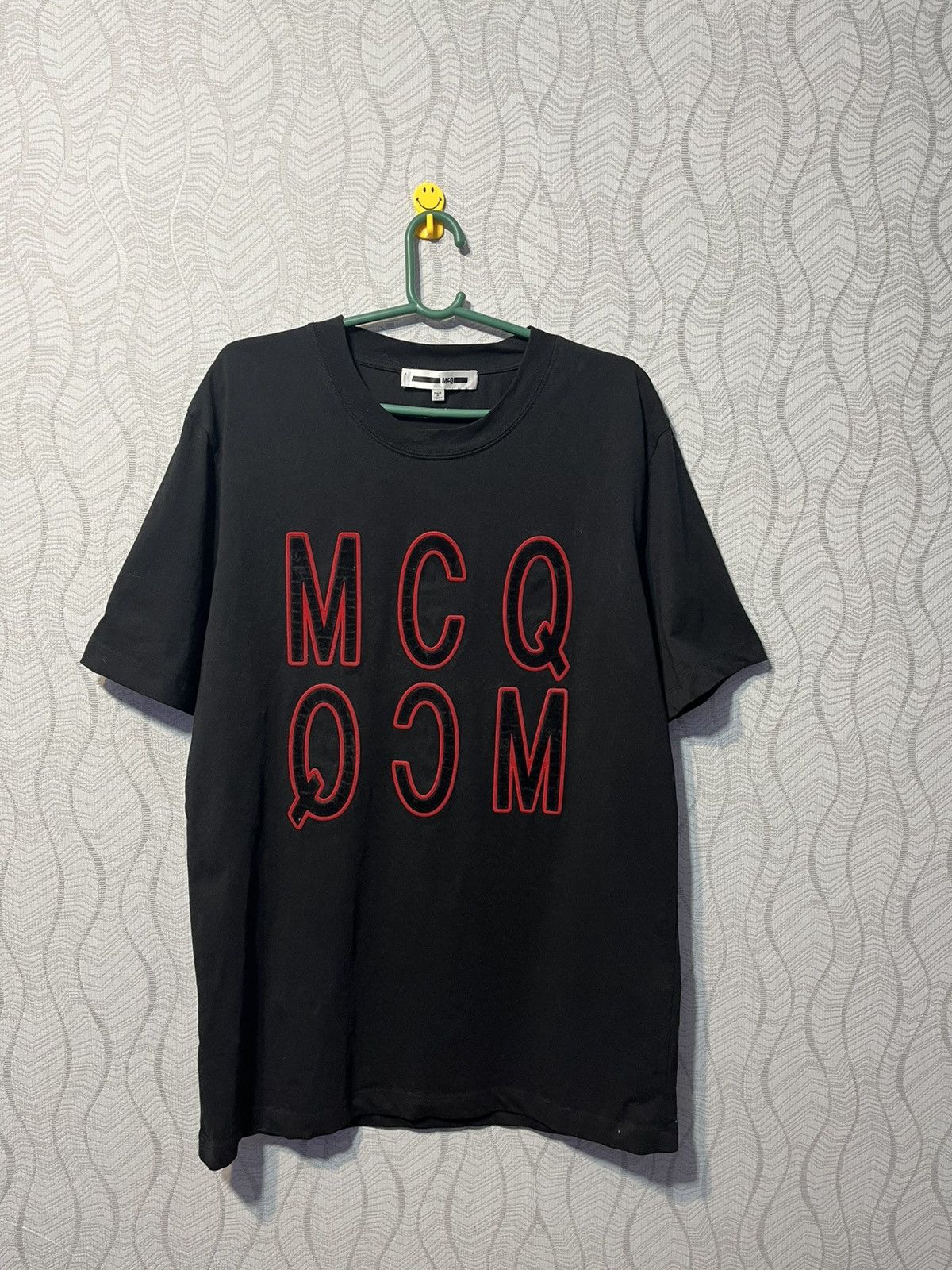 Alexander McQueen MCQ Black T-Shirt Big Logo