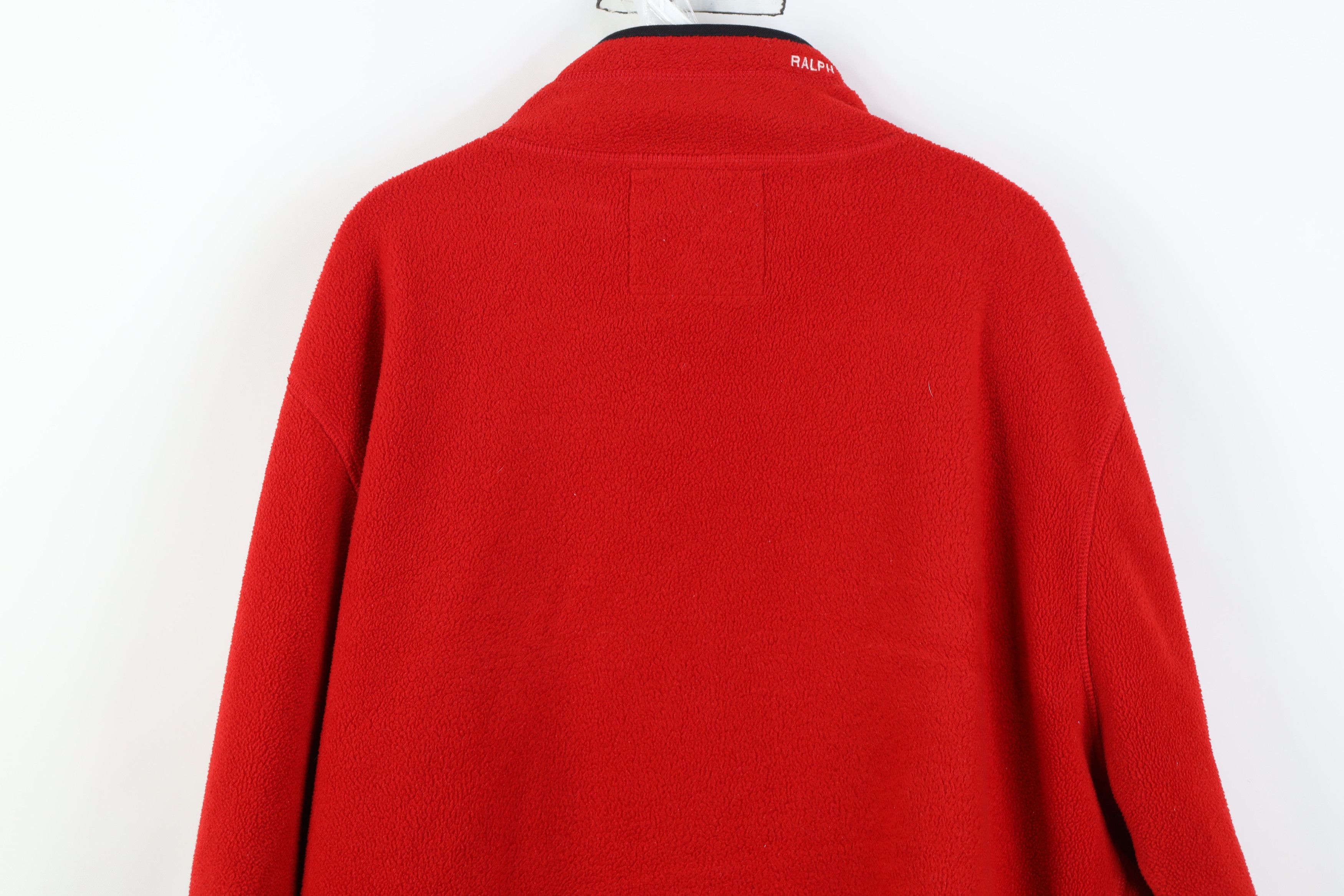 Ralph Lauren Vintage 90s Ralph Lauren Elbow Patch Fleece Full Zip Jacket Size US XL / EU 56 / 4 - 15 Thumbnail