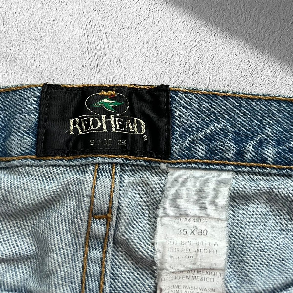 Redhead Vintage 90s Redhead Blue Jeans Straight Leg Denim Size 34x27 Size US 34 / EU 50 - 5 Thumbnail