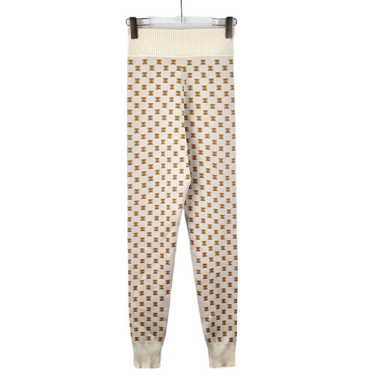 Hermes Hermes Color-block Quilted Silk Knit Leggings K26WX Size 24" / US 00 / IT 34 - 2 Thumbnail