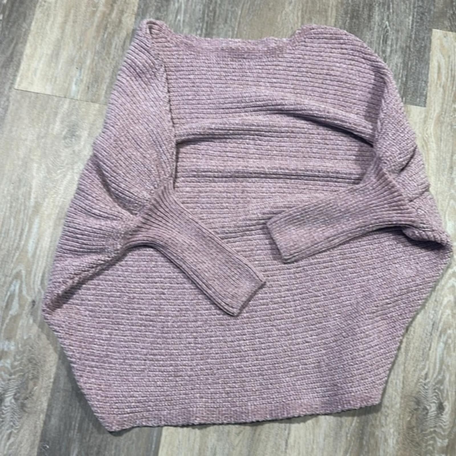 Other Soft fuzzy sweater small lilac EUC boatneck batwing Size S / US 4 / IT 40 - 3 Thumbnail