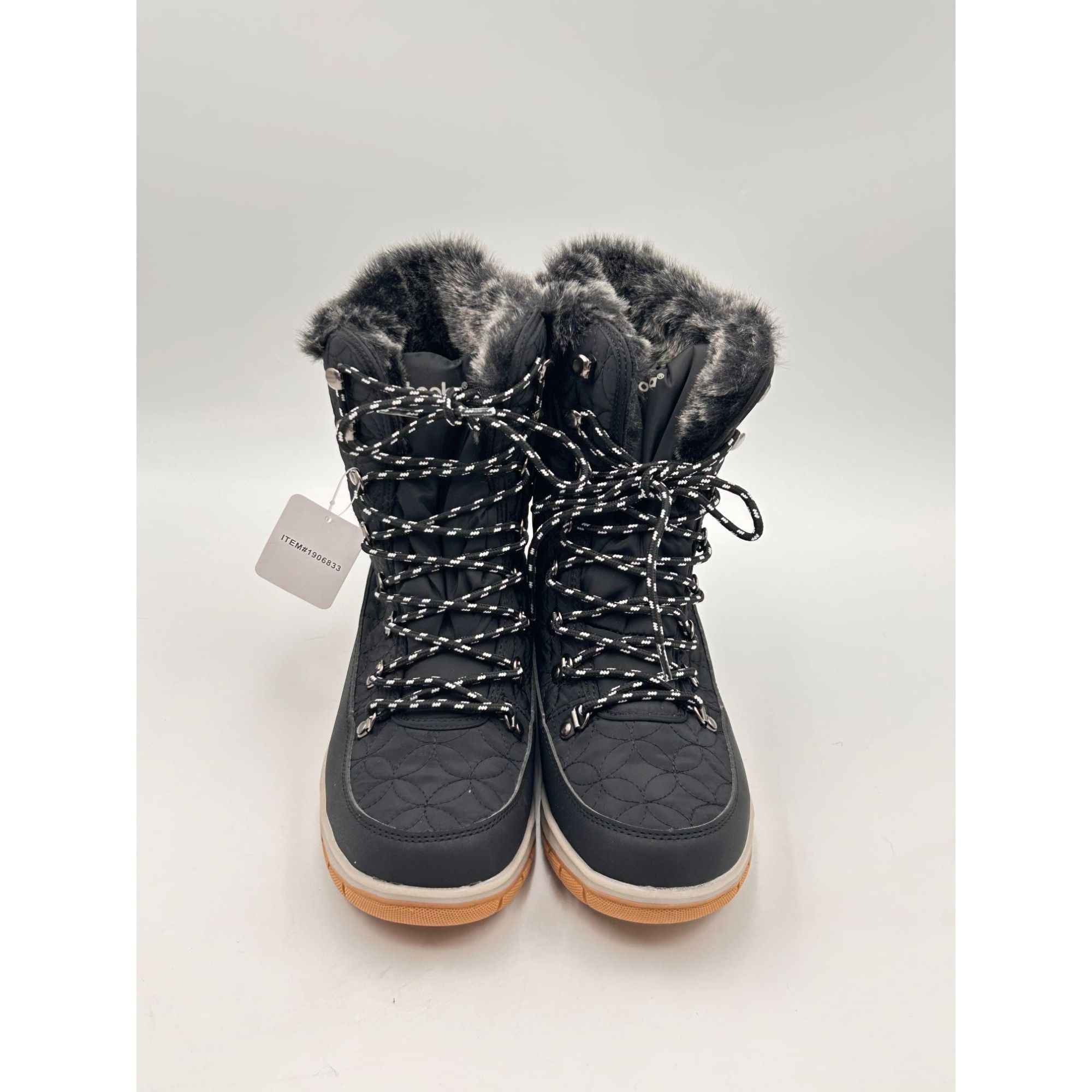 Other Chooka Belltown Mid Faux Fur Black Insulated Snow Boots Wome Size US 9 / IT 39 - 2 Thumbnail