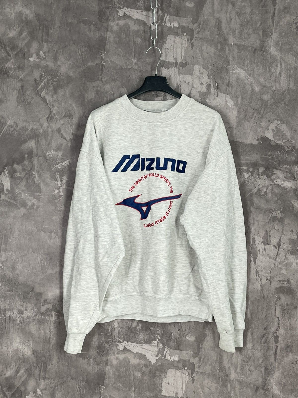 Japanese Brand × Mizuno × Vintage Vintage MIZUNO GRAY SWEATSHIRT WITH EMBROIDERED BIG LOGO Size US M / EU 48-50 / 2 - 1 Thumbnail