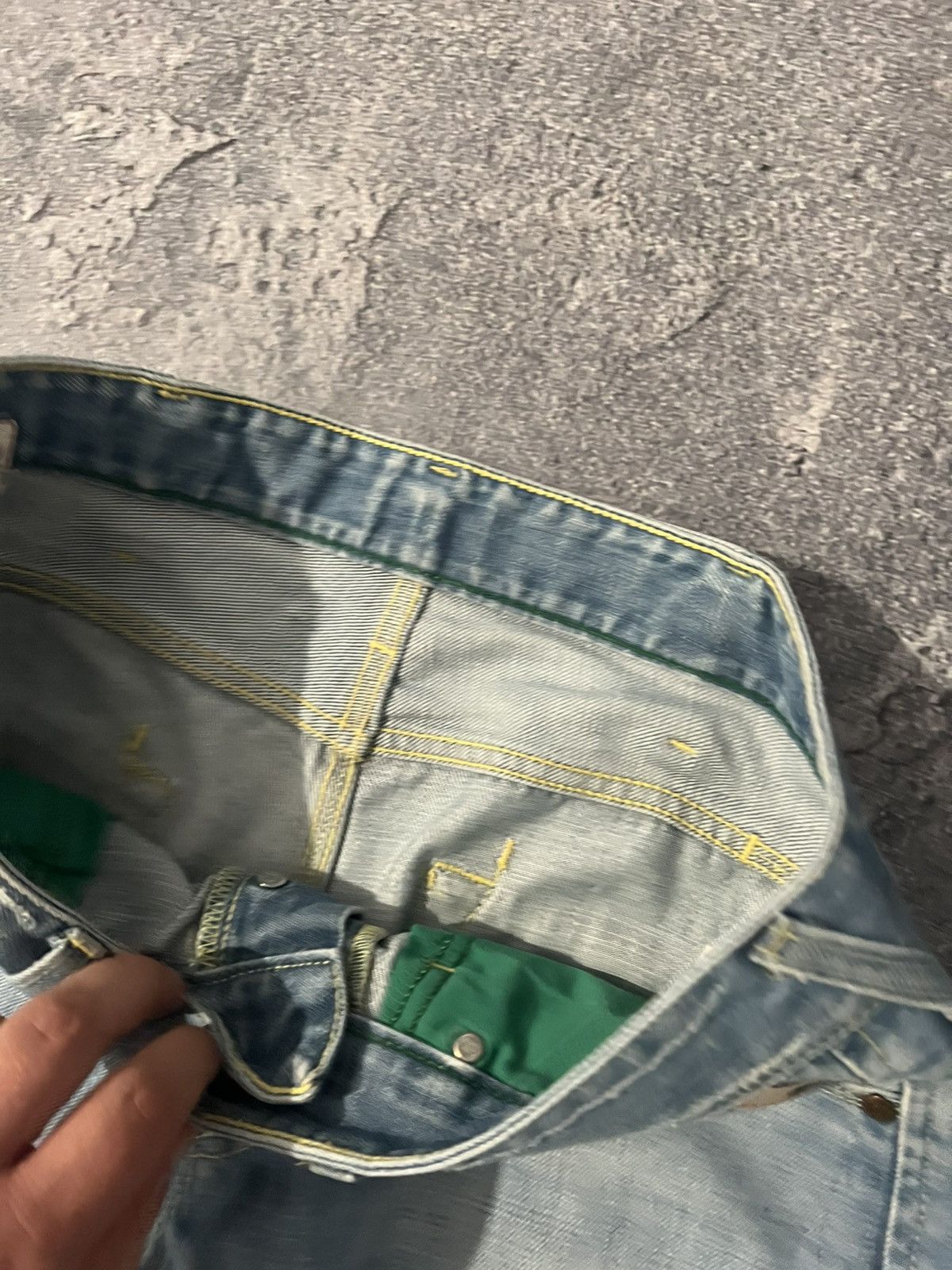 Japanese Brand Streetwear Staple Slim Destroyed Number Nine Style Size US 33 - 7 Thumbnail