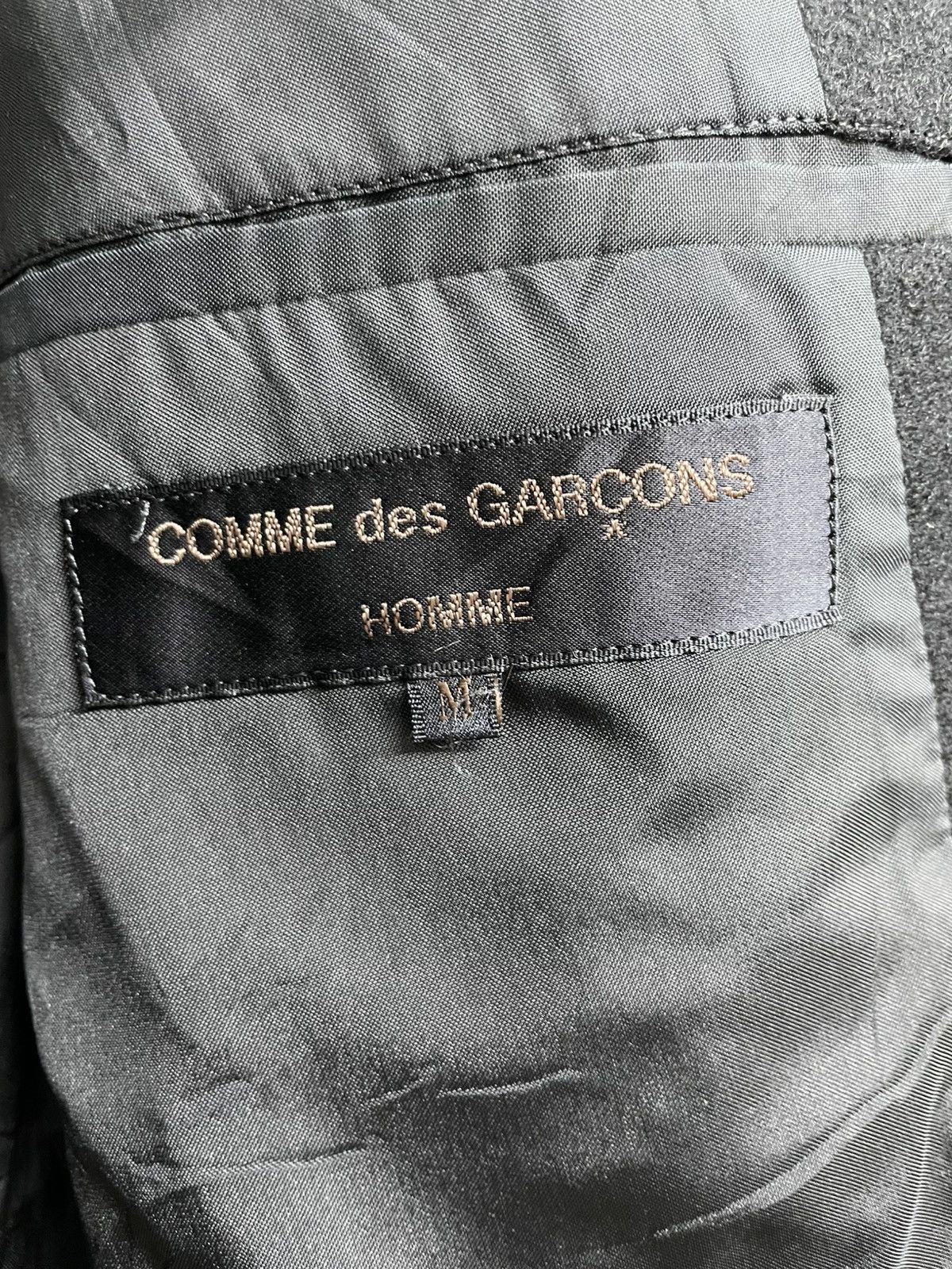 Comme des Garcons Vintage Comme Des Garcons Homme Wool Blazer Jacket Size US M / EU 48-50 / 2 - 12 Thumbnail