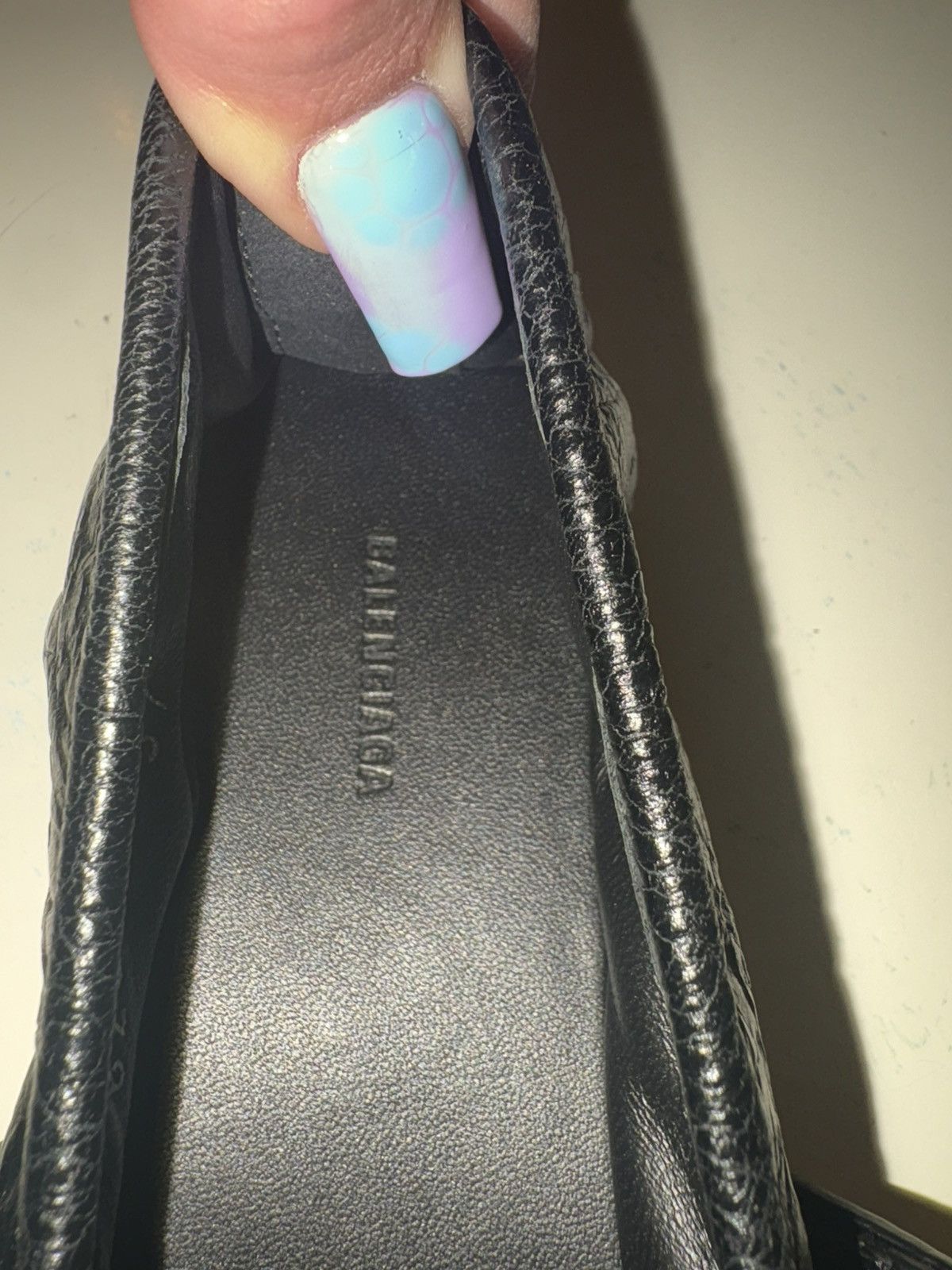 Balenciaga WOMEN’S CITY BALLERINA IN BLACK/SILVER Size US 7 / IT 37 - 5 Thumbnail