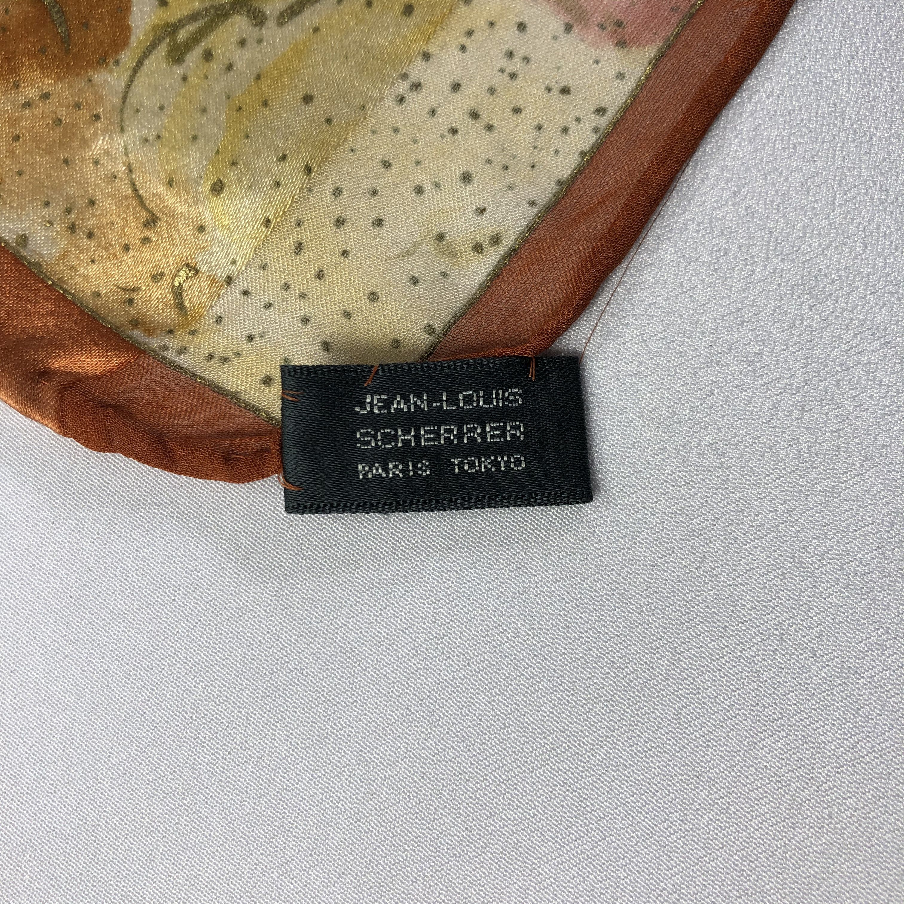 Jean-Louis Scherrer × Vintage Vintage Jean Louis Scherrer Silk Scarf Size ONE SIZE - 5 Thumbnail