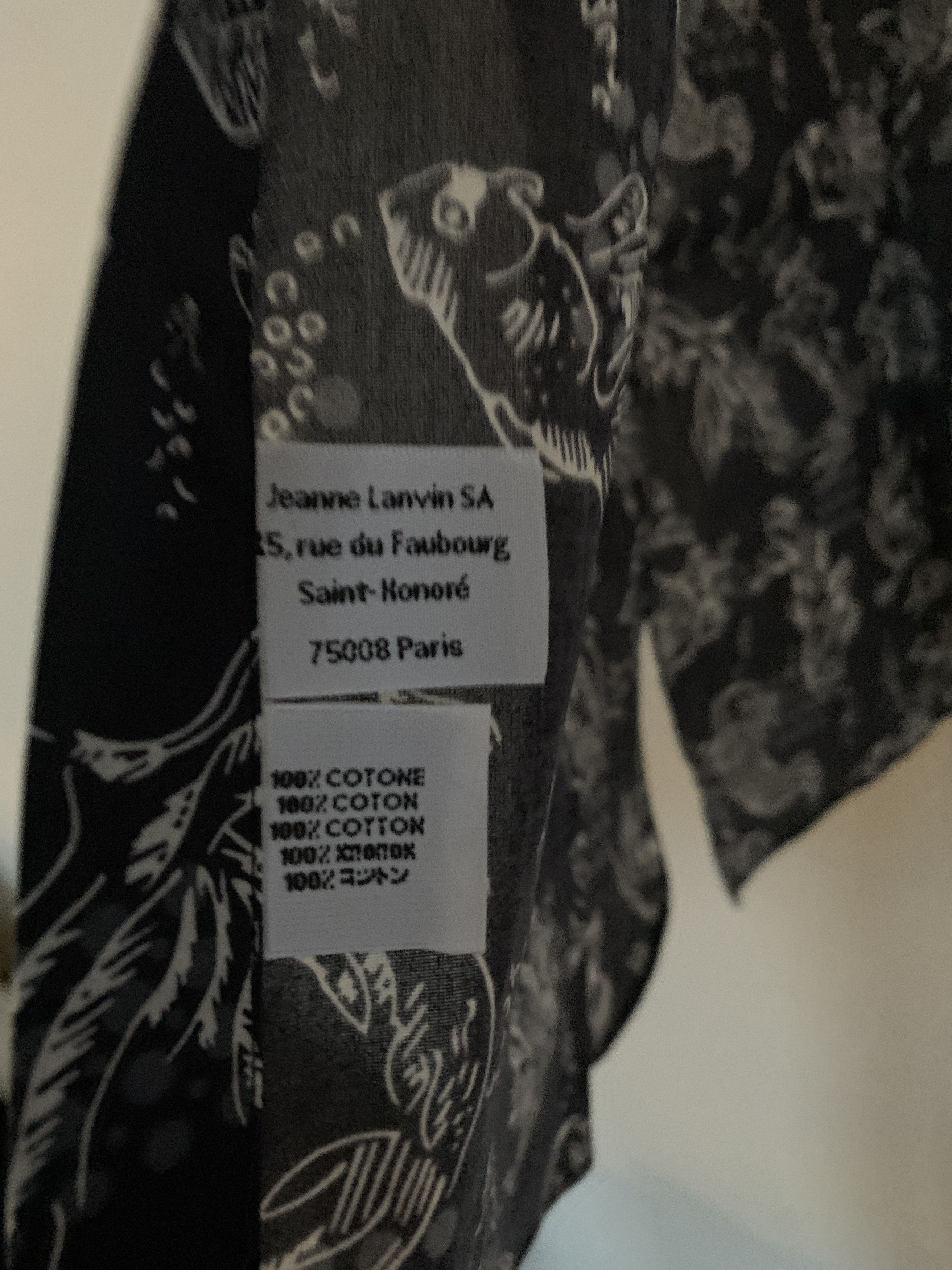 Lanvin Lanvin Koi-print short-sleeved cotton-voile shirt Size US S / EU 44-46 / 1 - 3 Thumbnail