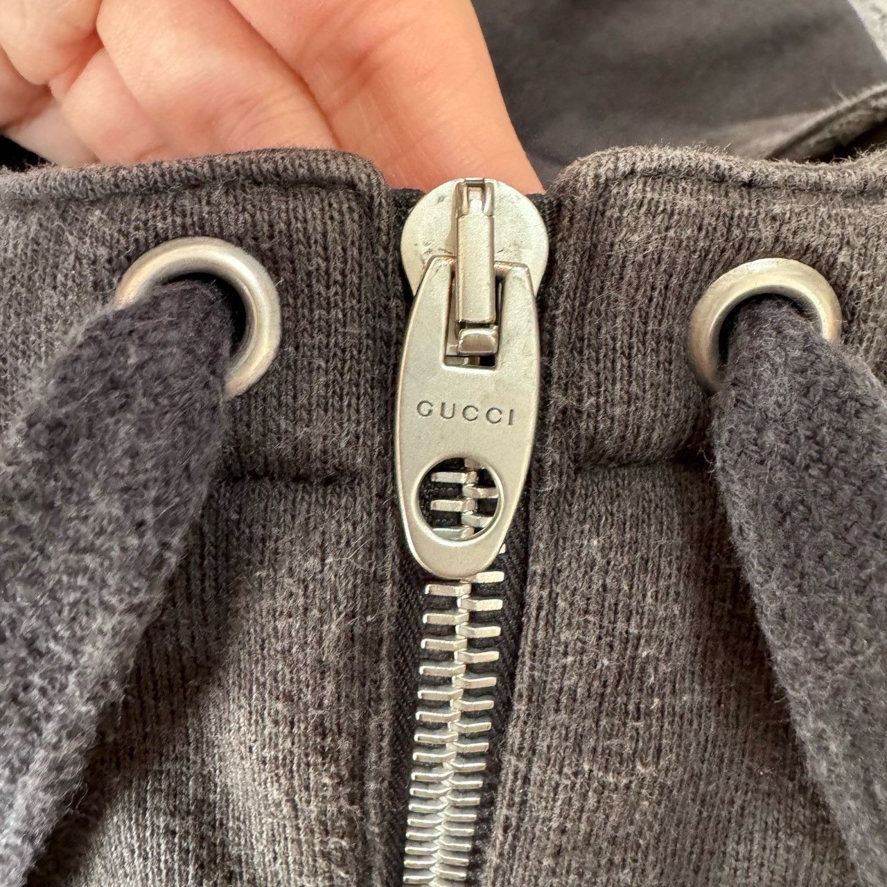 Gucci Gucci black arm belt logo half-zipper hoodie 2501-Nextarrow Size US S / EU 44-46 / 1 - 7 Thumbnail