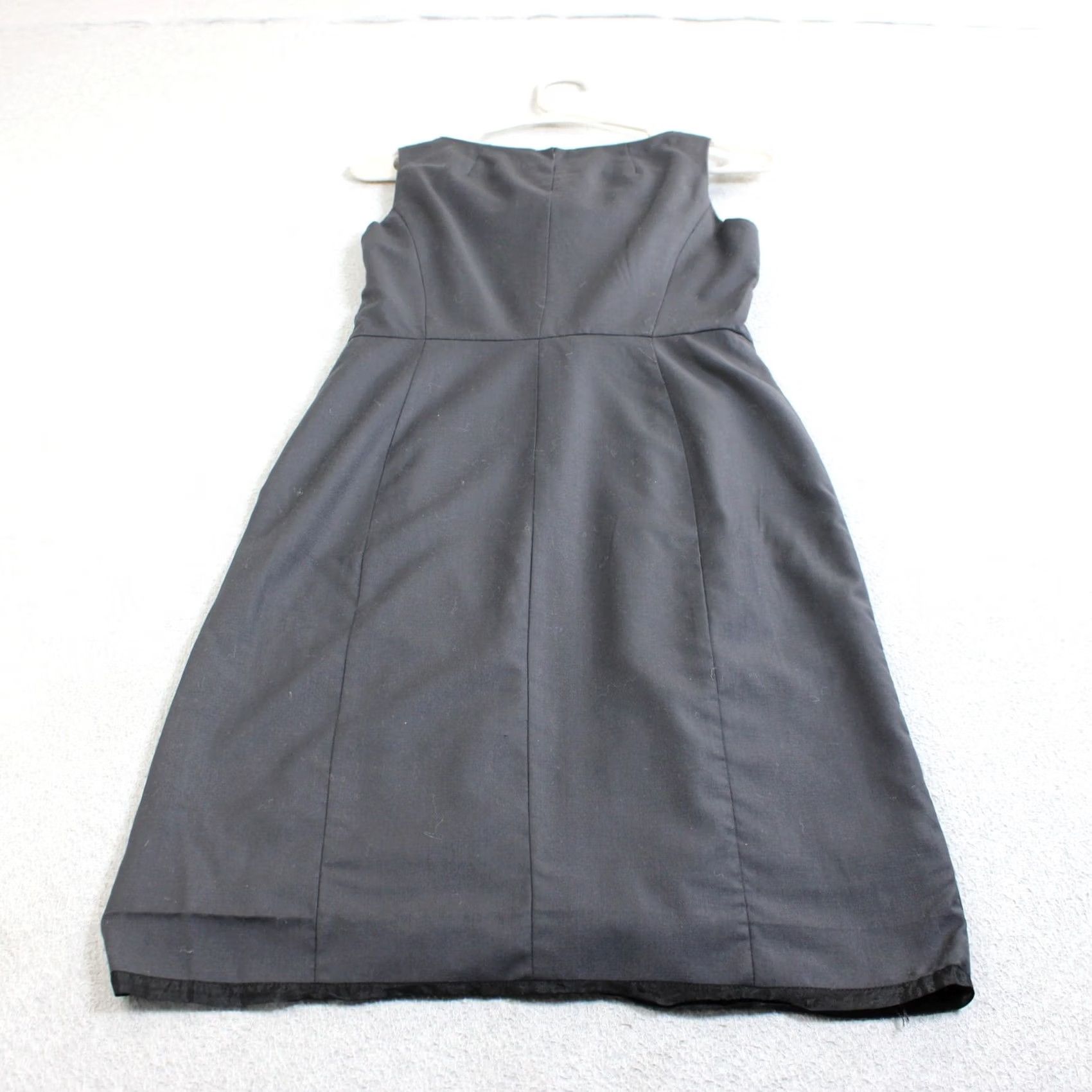 J.Crew J Crew Wool Dress Women Petite 4 Blue Cowl Neck Sheath Career Offic Size S / US 4 / IT 40 - 2 Thumbnail