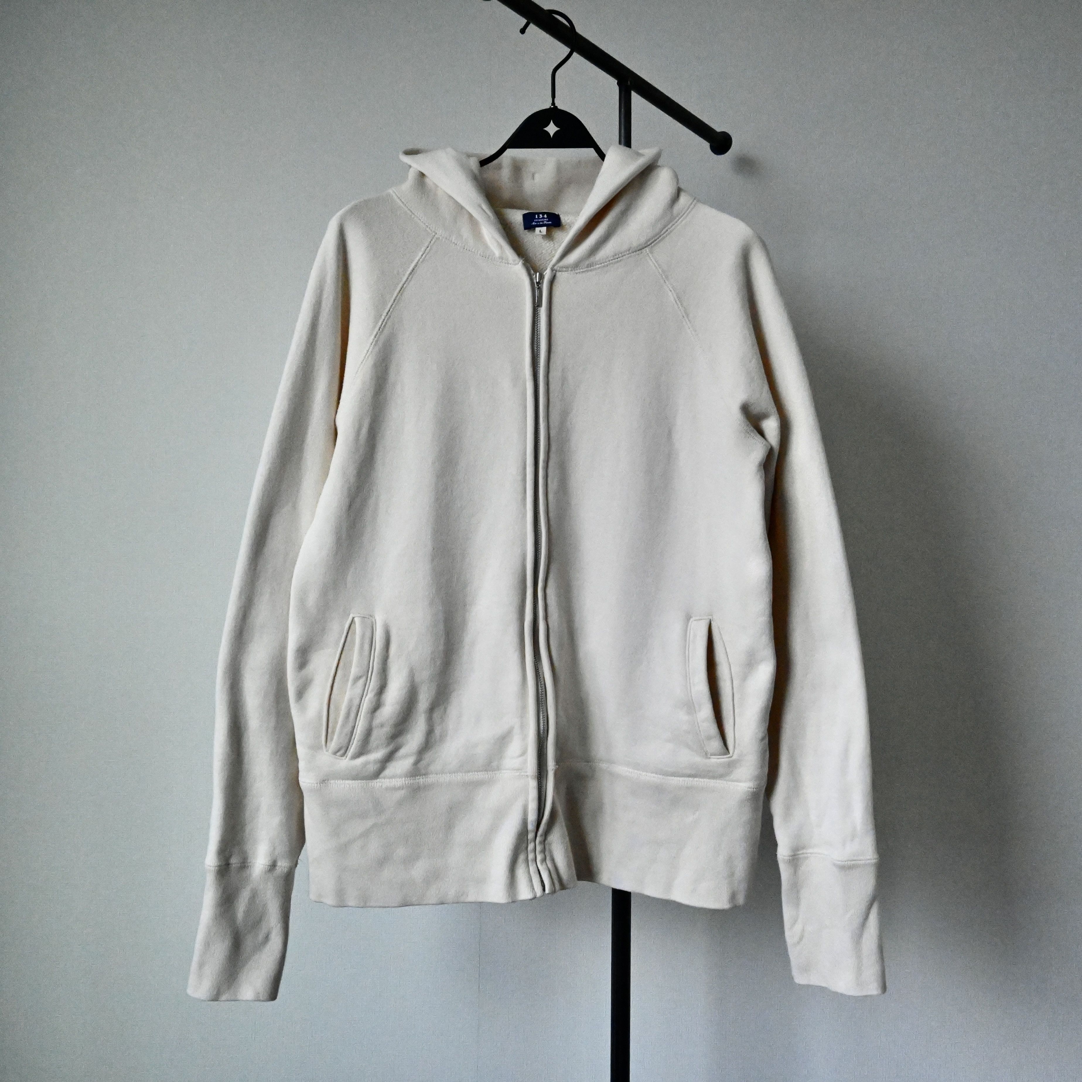 Japanese Brand 134 Kamakura loop-wheeled cotton zip-up hoodie made in Japan Size US L / EU 52-54 / 3 - 1 Thumbnail
