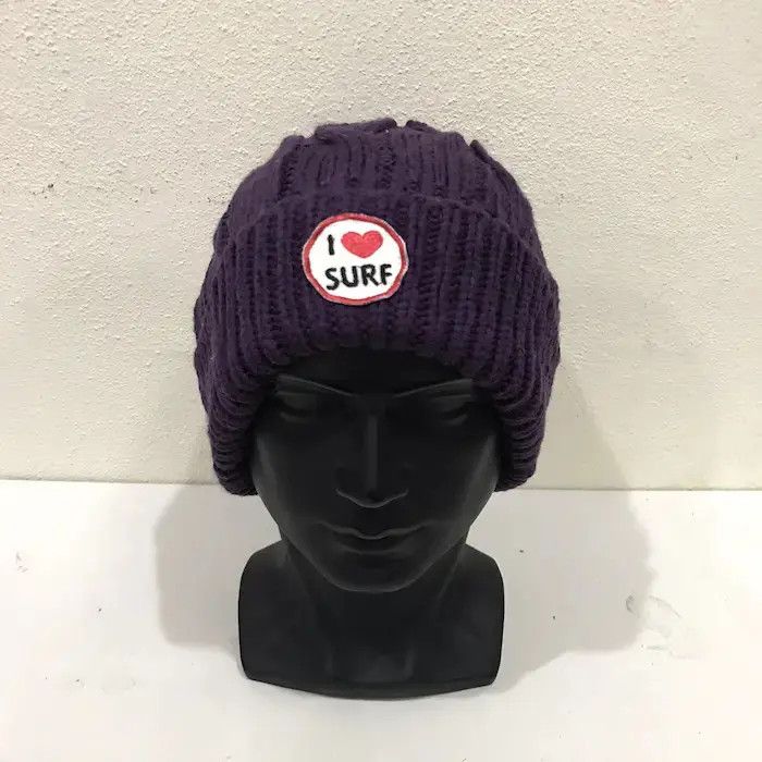 Vintage Surf Style Bobble Beanie Hat Size ONE SIZE - 2 Thumbnail