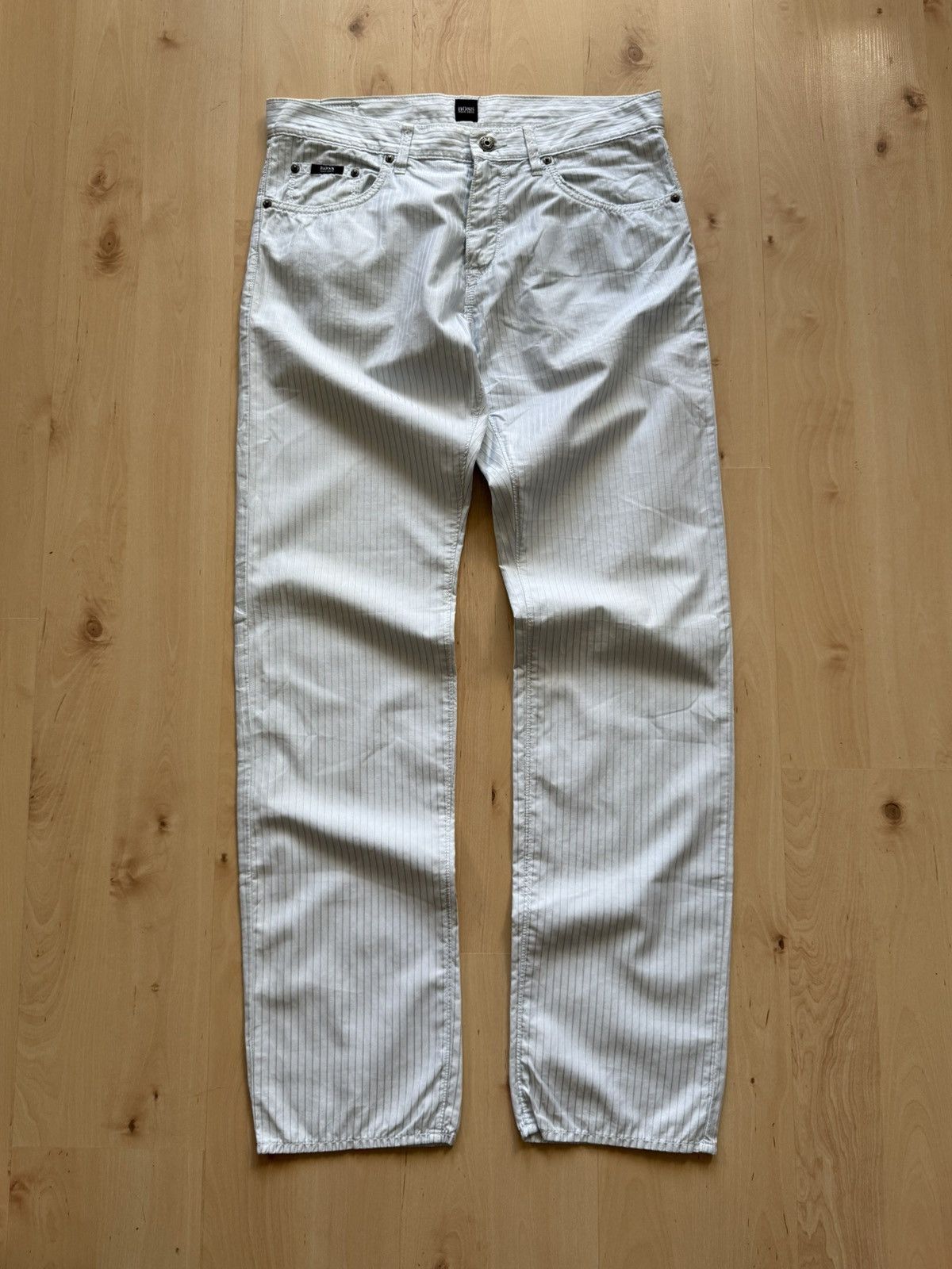 Hugo Boss Vintage striped chino trousers pants retro y2k