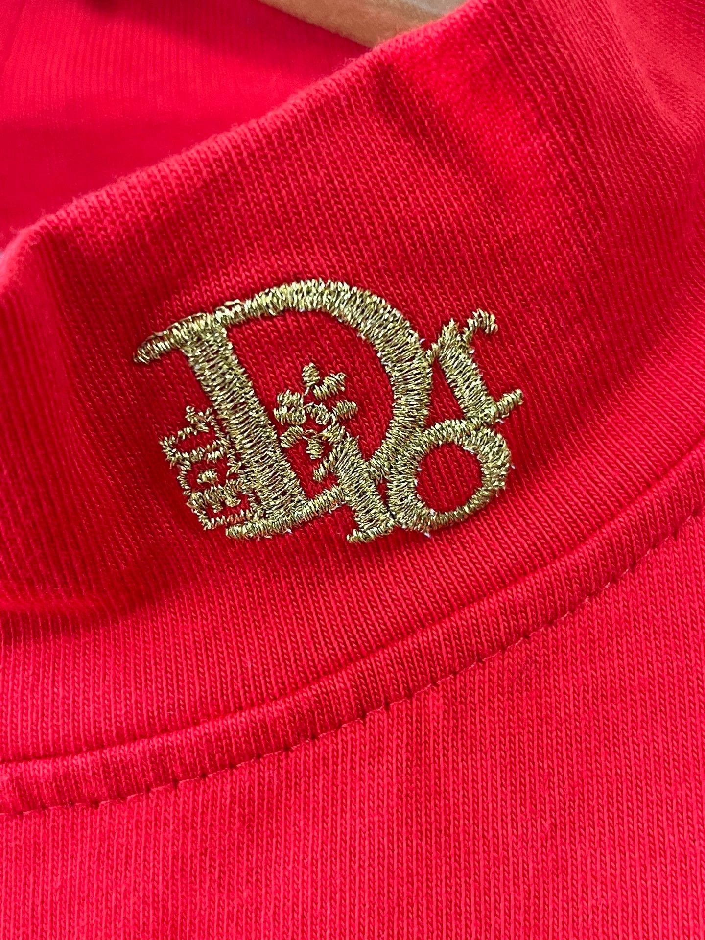 Dior Dior Year of Rabbit Red Embroidered Rabbit S Unisex Size S / US 4 / IT 40 - 3 Thumbnail