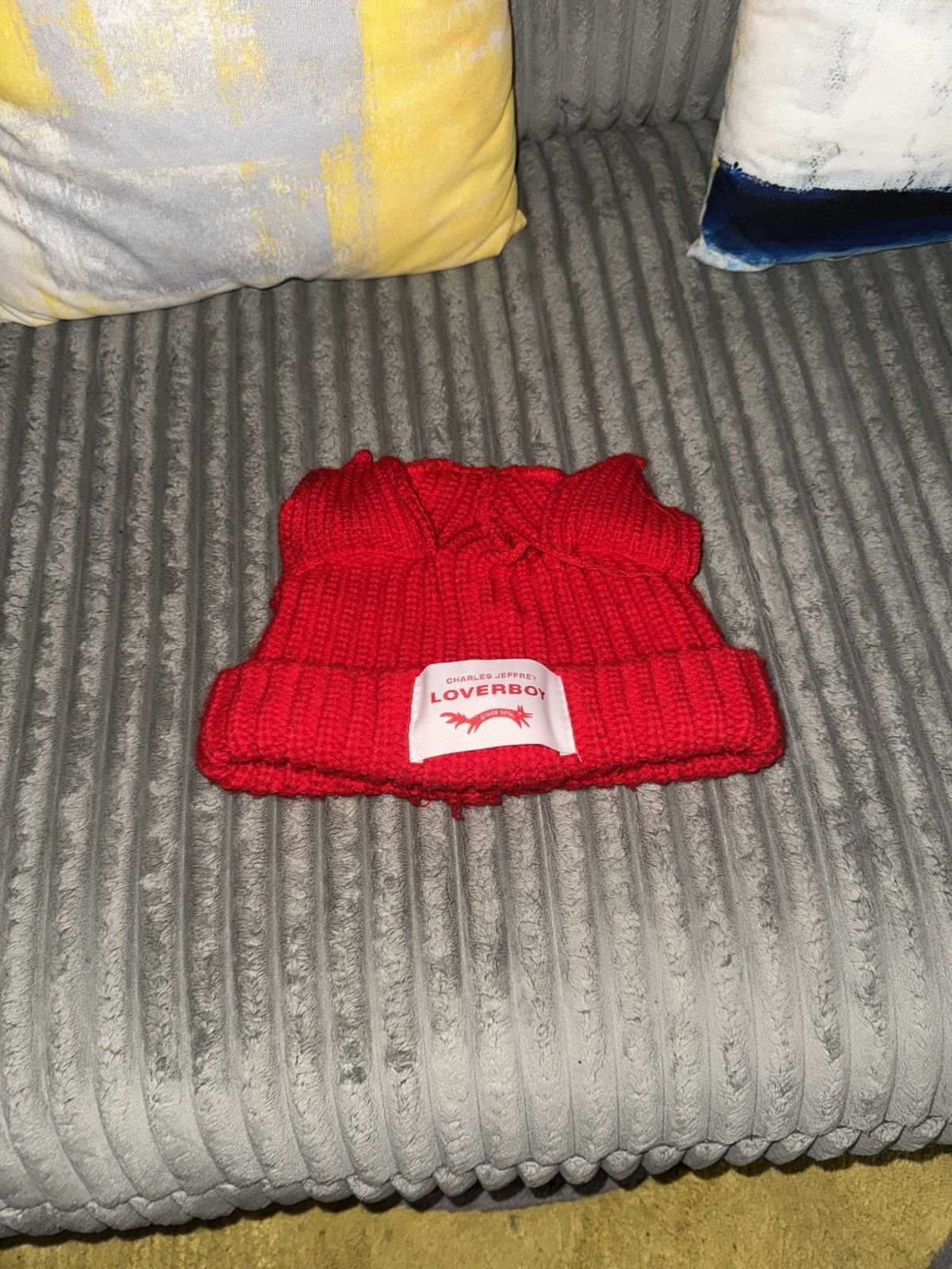 Charles Jeffrey LOVERBOY Charles Jeffrey Loverboy Beanie Red Size 32 - 1 Thumbnail