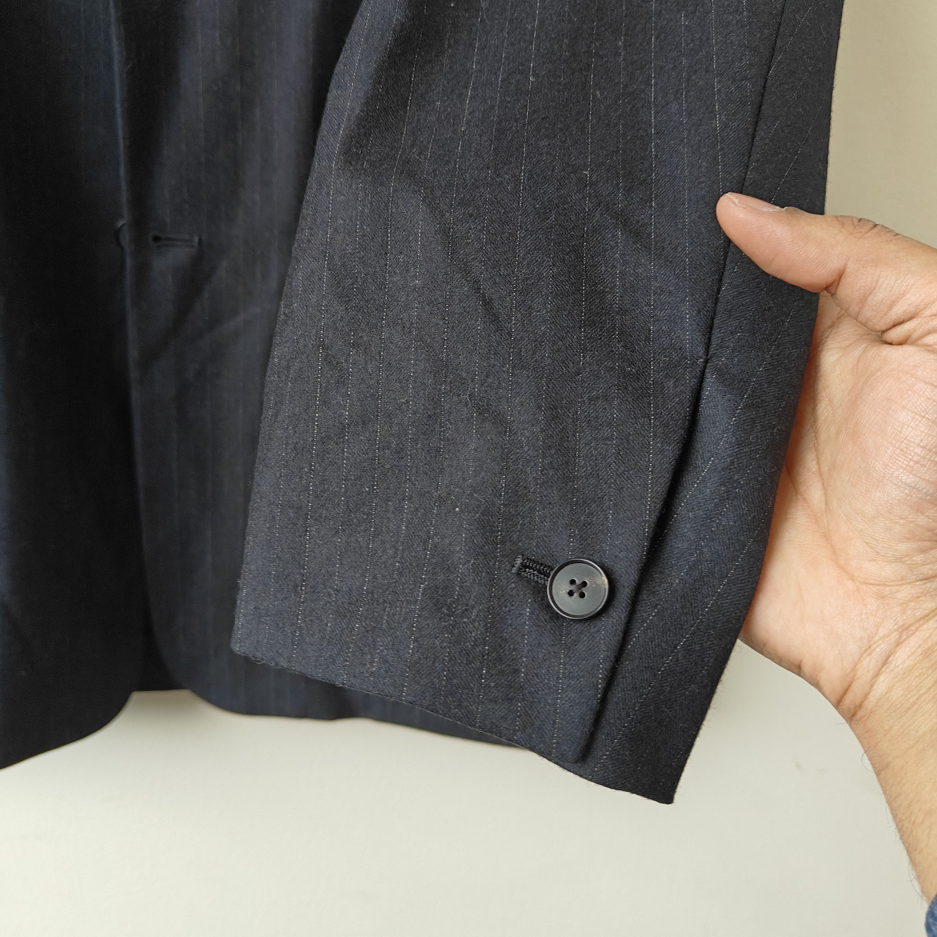 Auralee NWT Navy pinstripe silk wool blazer size 2 $1100 japan Size US M / EU 48-50 / 2 - 9 Thumbnail