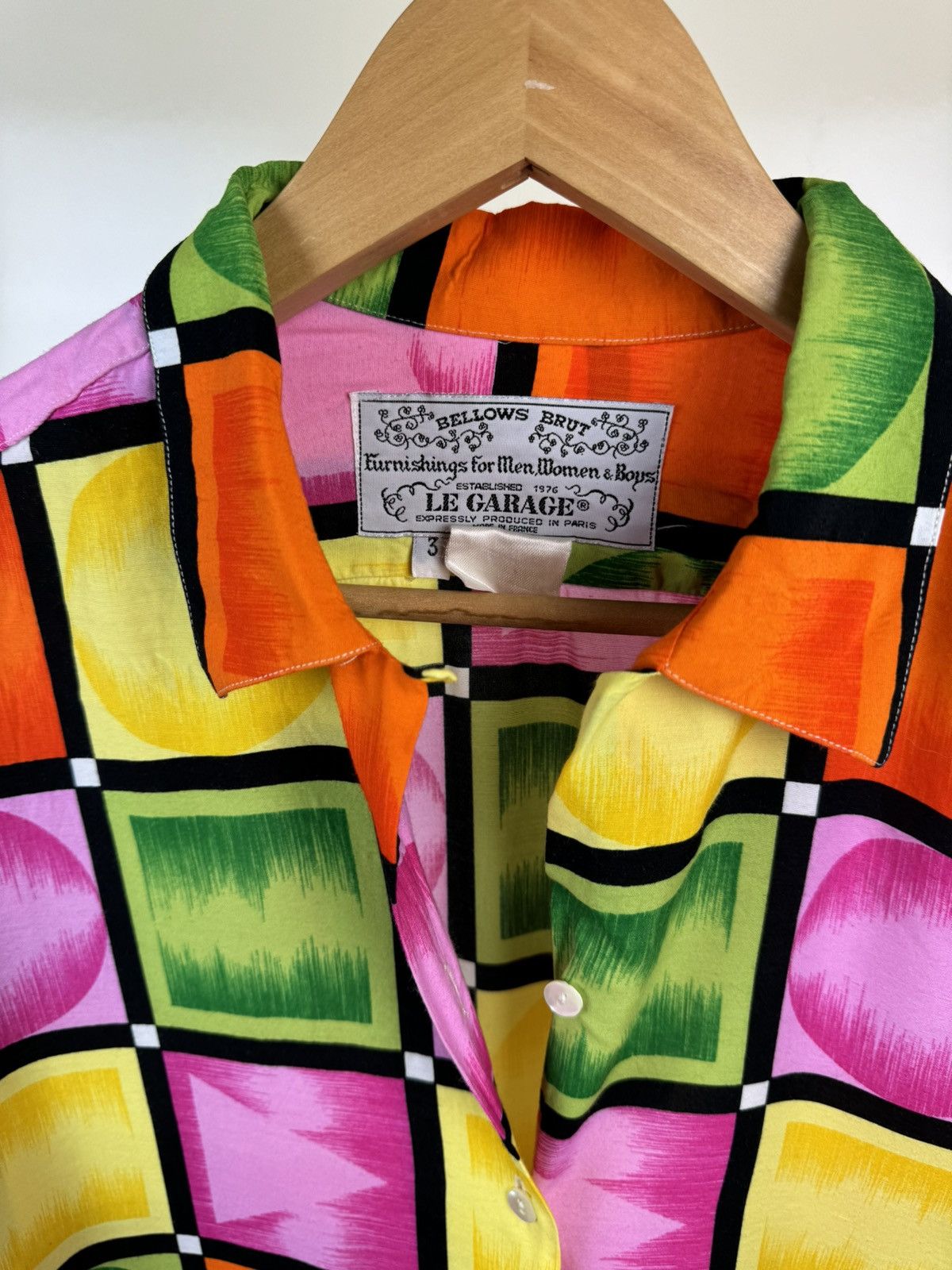 Vintage Le Garage Bellows Brut Vintage Art Retro Shirt Versace Style Size US L / EU 52-54 / 3 - 11 Thumbnail