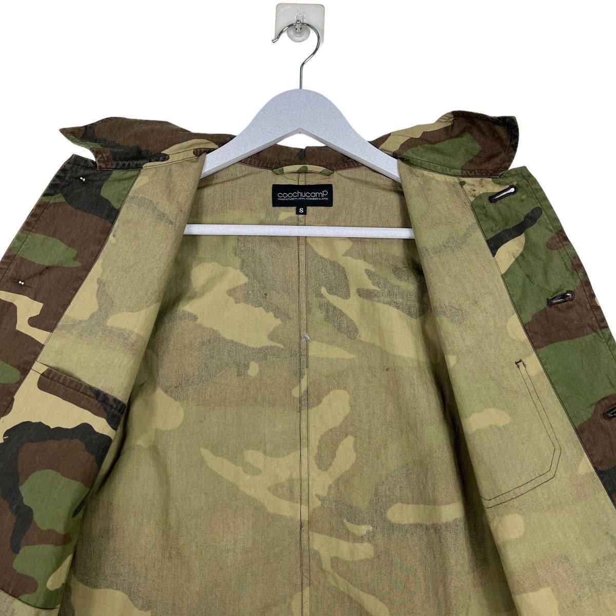 Japanese Brand CHOOCHUCHAMP WOODLAND CAMO MILITARY SHIRT JACKET Size US S / EU 44-46 / 1 - 12 Thumbnail