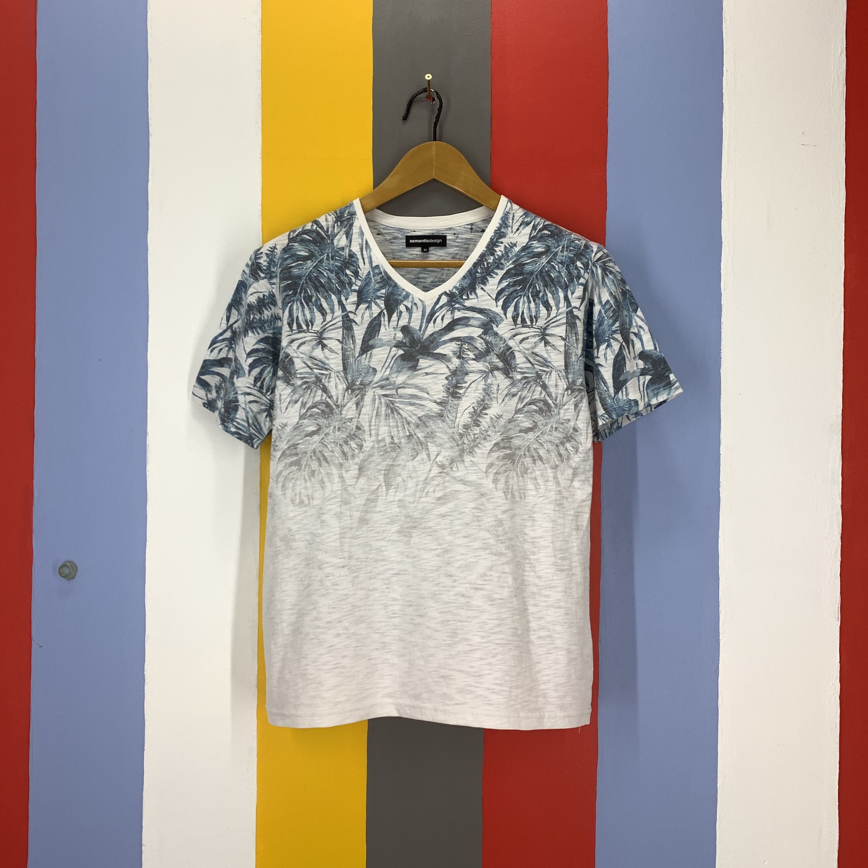 semanticdesign SEMANTIC DESIGN Leaf Design T Shirt #1790/07 Size US S / EU 44-46 / 1 - 1 Thumbnail