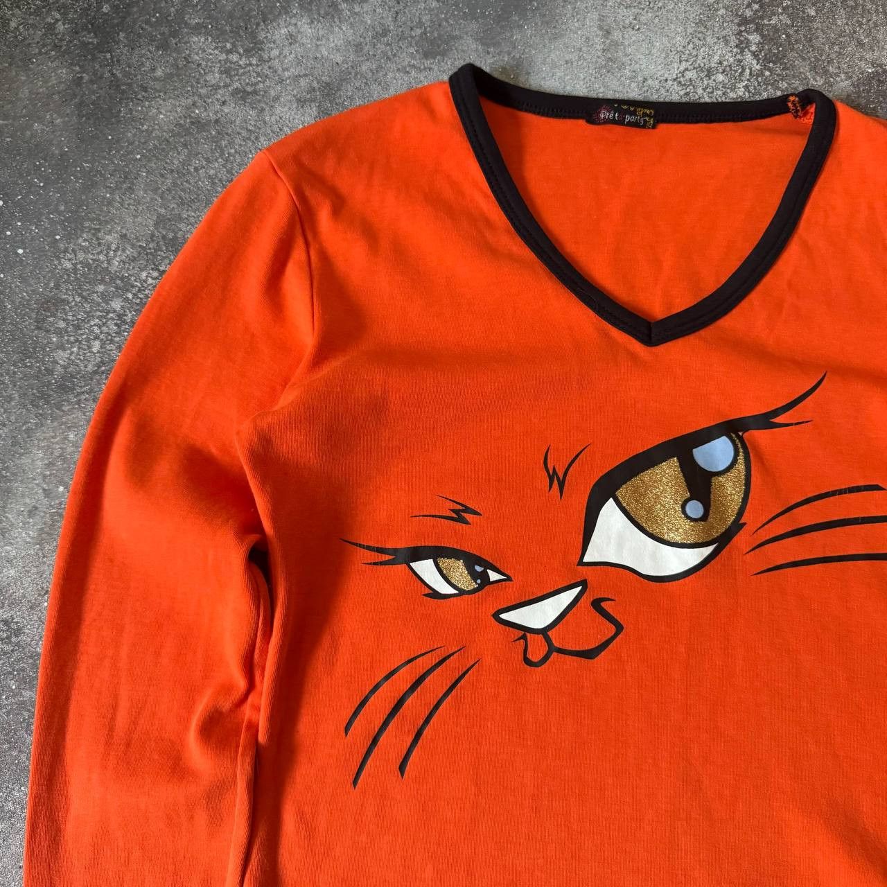 Hysteric Glamour × Japanese Brand × Vintage Y2K Vintage Super Cute Kitty Long Sleeve Top Size M / US 6-8 / IT 42-44 - 2 Thumbnail
