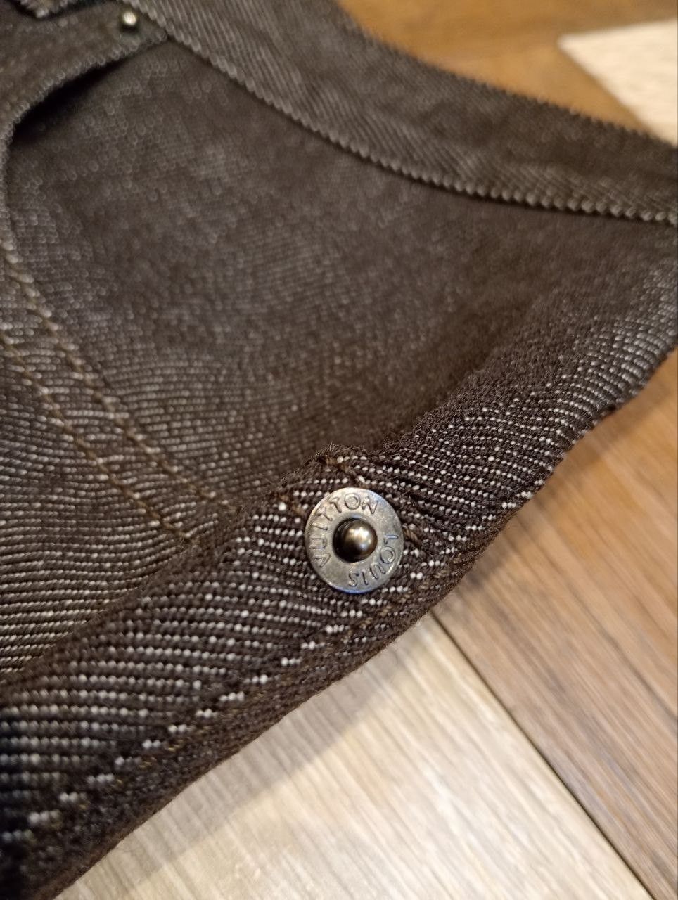 Louis Vuitton LUXURY LOUIS VUITTON COMBINE WOOL COTTON SELVEDGE PANTS Size US 34 / EU 50 - 4 Thumbnail