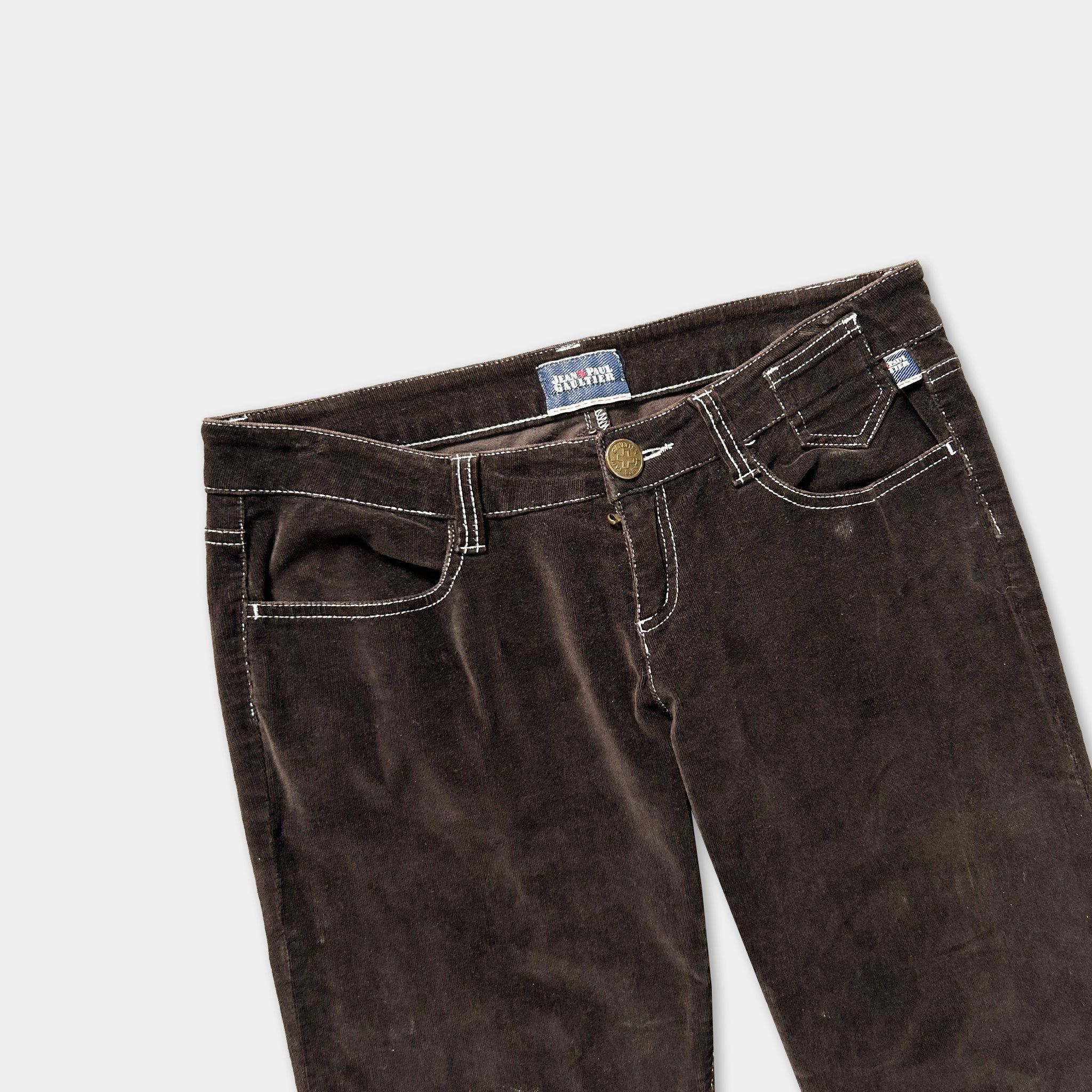 Jean Paul Gaultier Jean Paul Gaultier Brown Corduroy Jeans Size US 30 / EU 46 - 2 Thumbnail